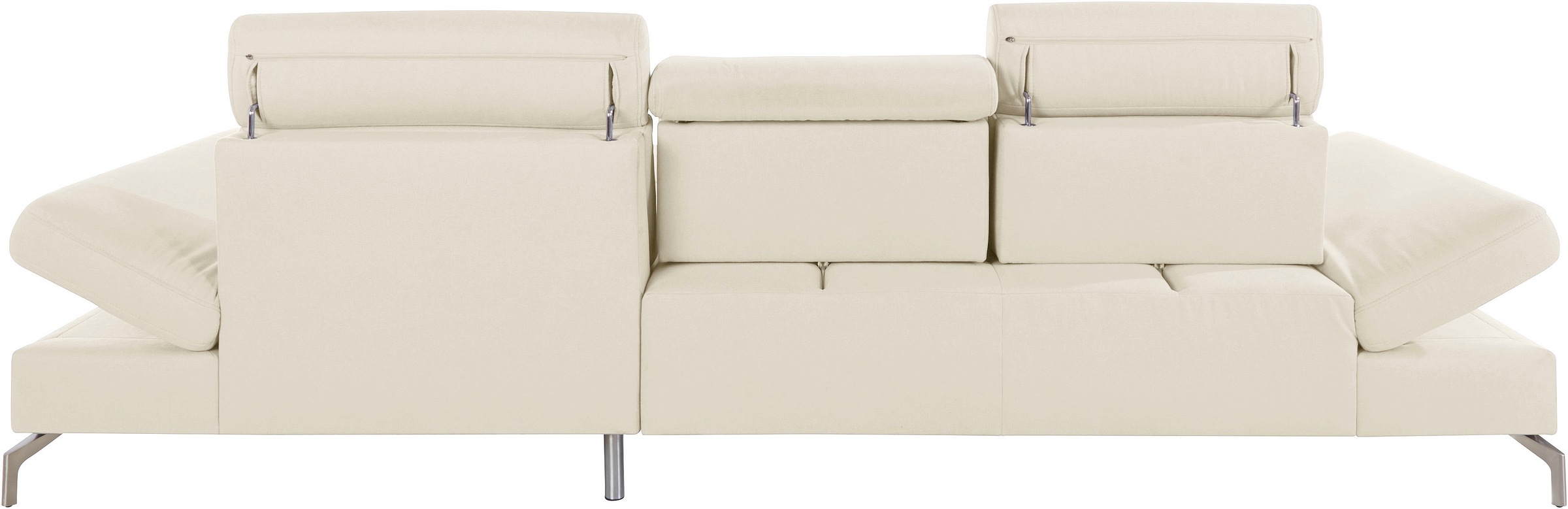 sit&more Ecksofa »Brisbane L-Form«, Fußhöhe 15 cm, inklusive Sitztiefen-, Armteil- und Kopfteilverstellung