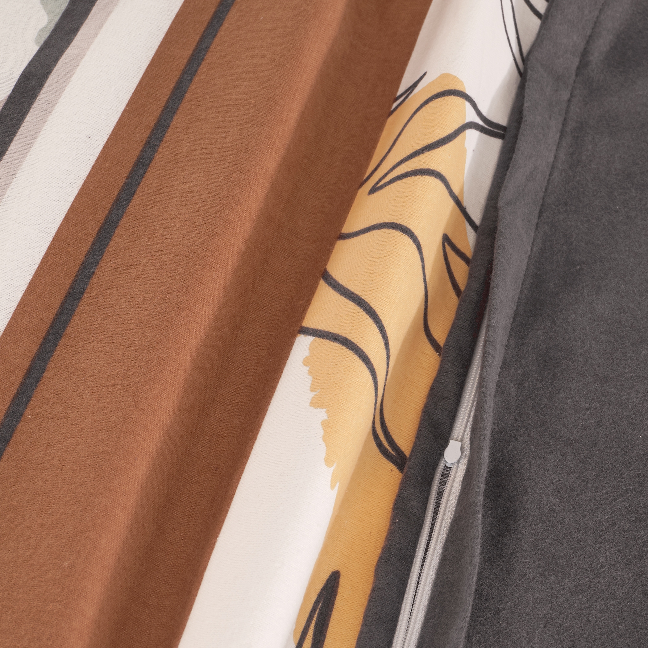 Florella Bettwäsche »»Lanina grau « Flausch-Flanell,  100% Baumwolle«