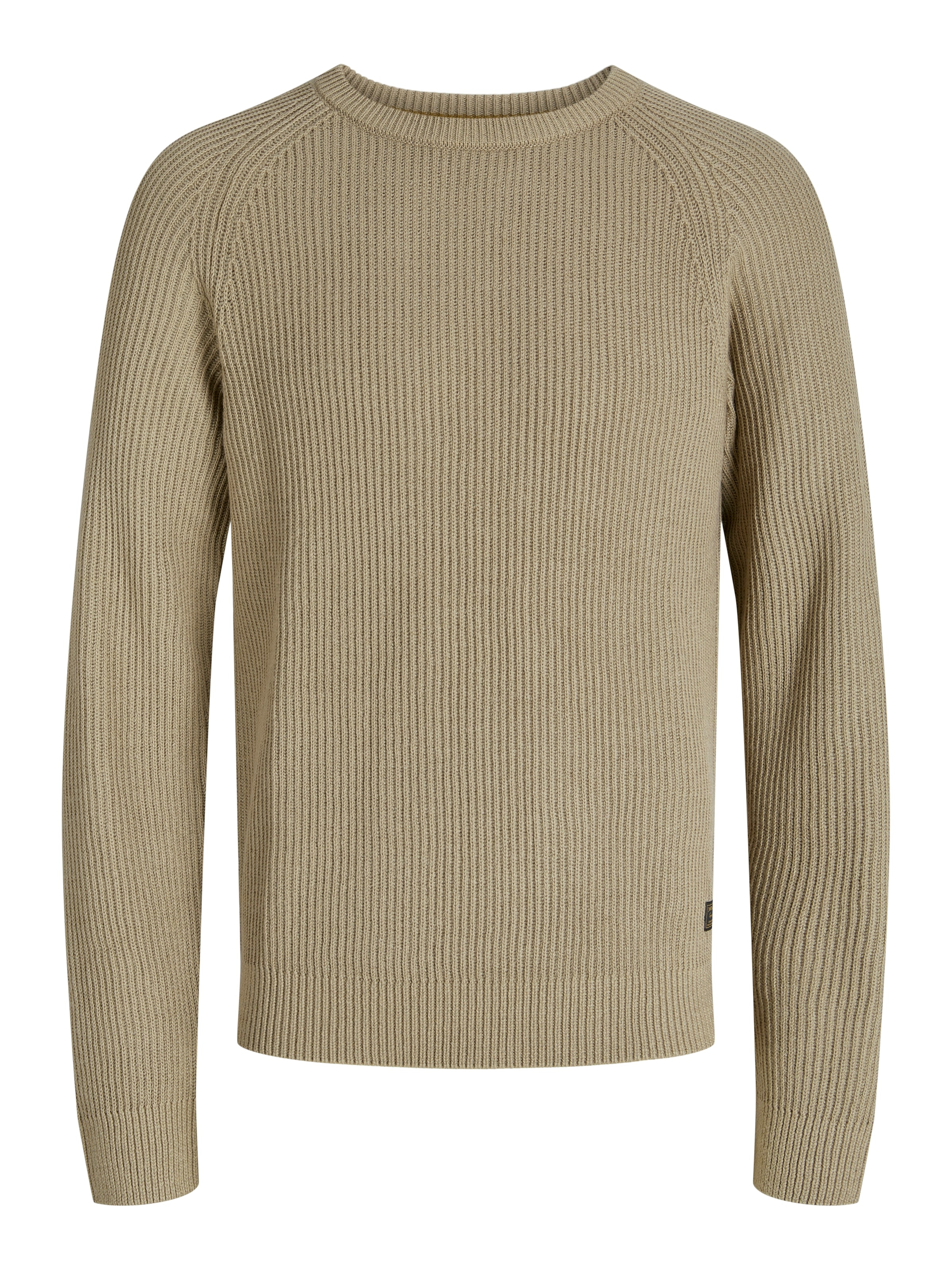 Jack & Jones Rundhalspullover »JJPANNEL KNIT CREW NECK AW25«