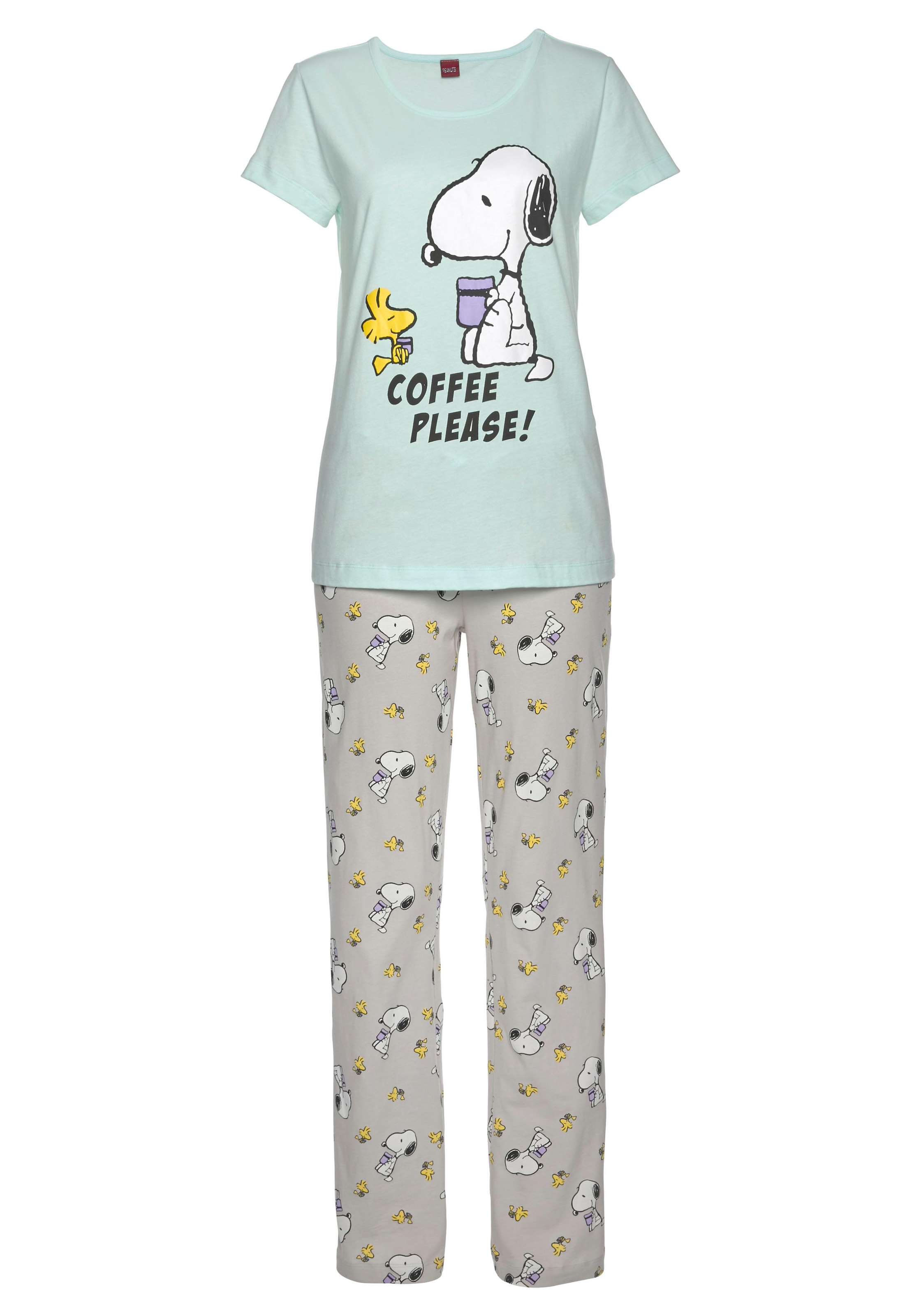 Peanuts Pyjama, (2 tlg., 1 und bei ♕ Woodstock Stück), Druck mit Snoopy