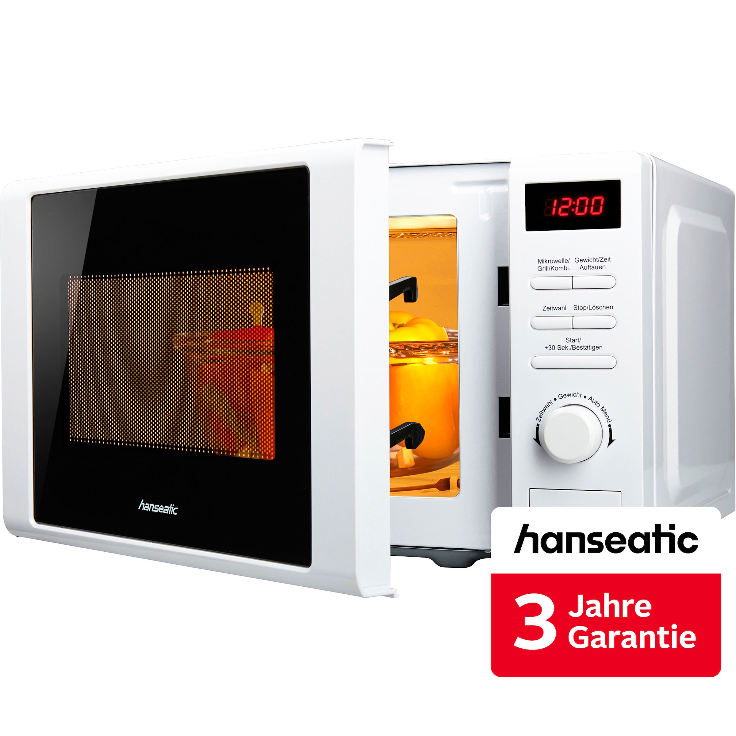 Hanseatic Mikrowelle "819021" Grill  Mikrowelle 700 W inkl. 3 Jahre Herstellergarantie