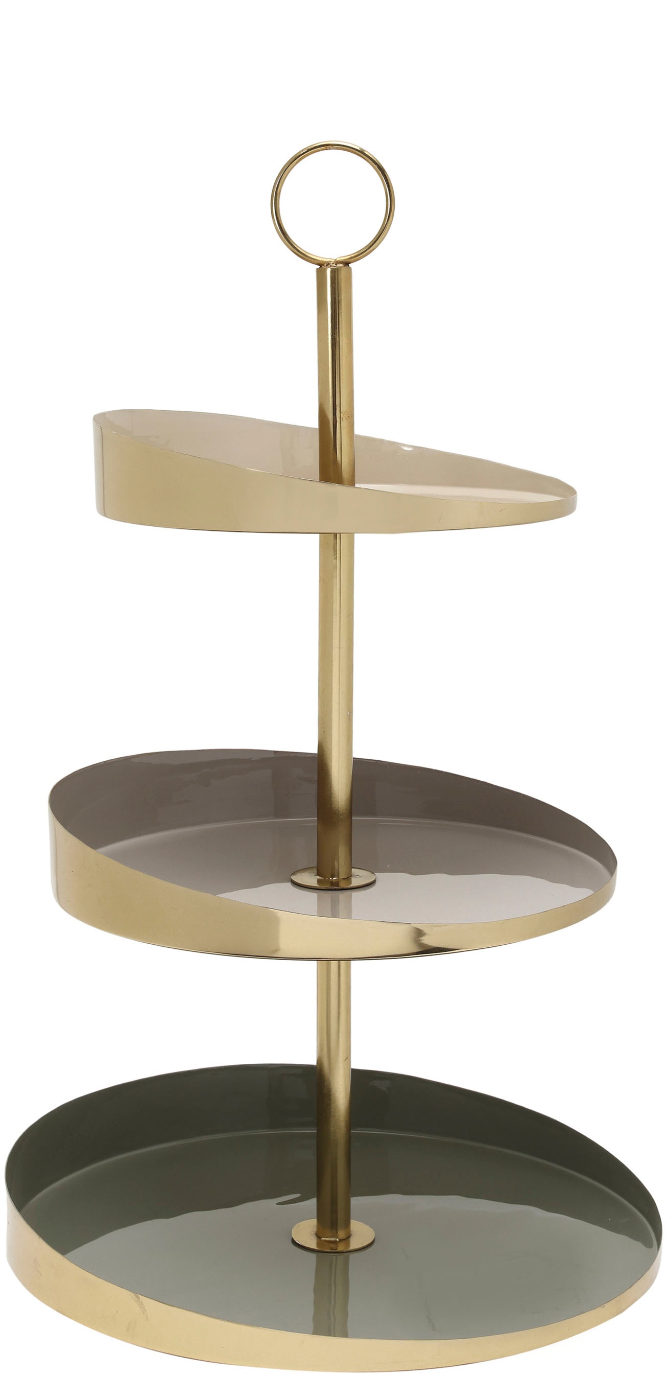 Kayoom Etagere »Etagere Art Deco 2125«, Handarbeit, 3-Etagen-Servierpalette aus Eisen, bunt lackiert