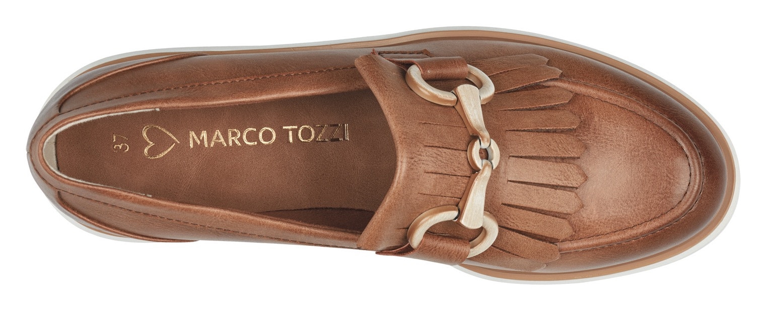 MARCO TOZZI Slipper, Chunky Loafer, Slipper in veganer Verarbeitung