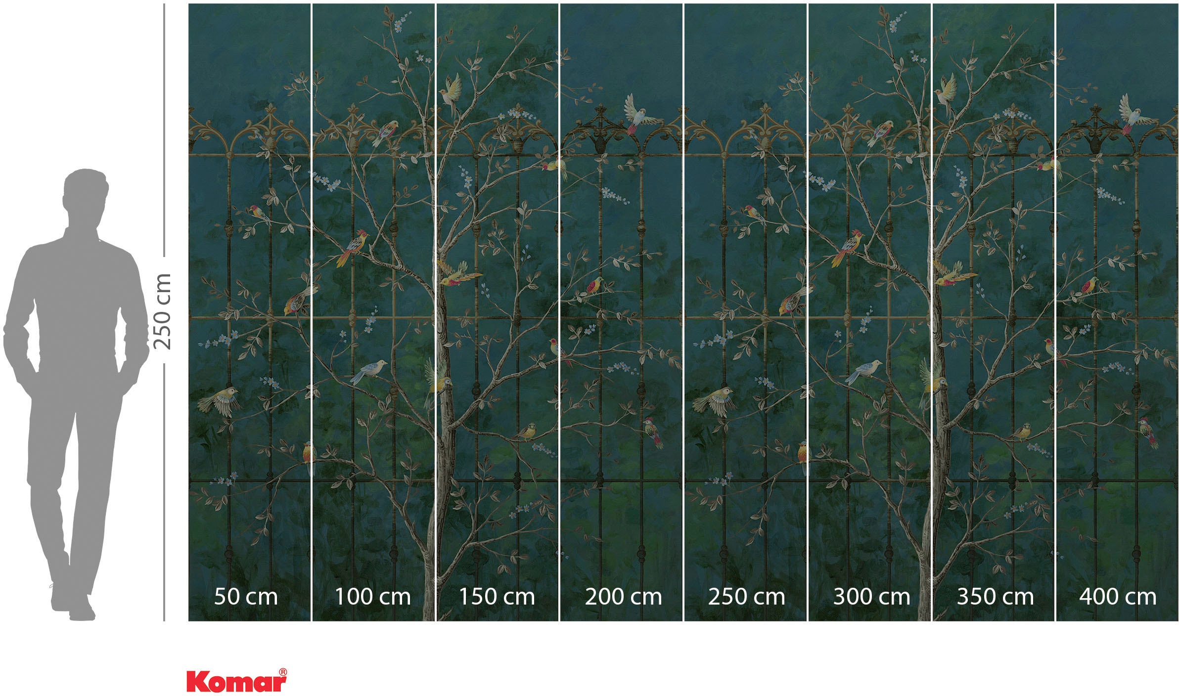 Komar Fototapete »Digitaldruck Vlies - Park Avenue - Größe 400 x 250 cm«, bedruckt, Wohnzimmer, Schlafzimmer