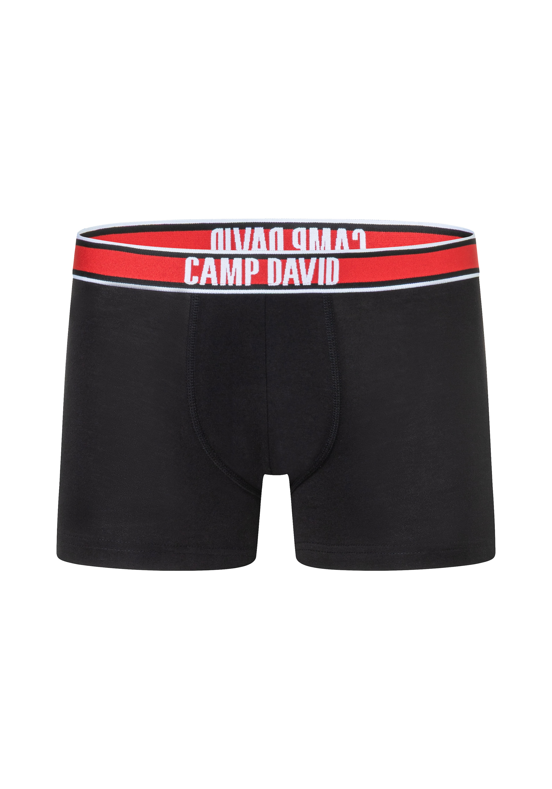 CAMP DAVID Boxershorts »casual« 2 Paar,  Boxershorts, mit doppellagiger Tasche, aus gekämmter Baumwolle
