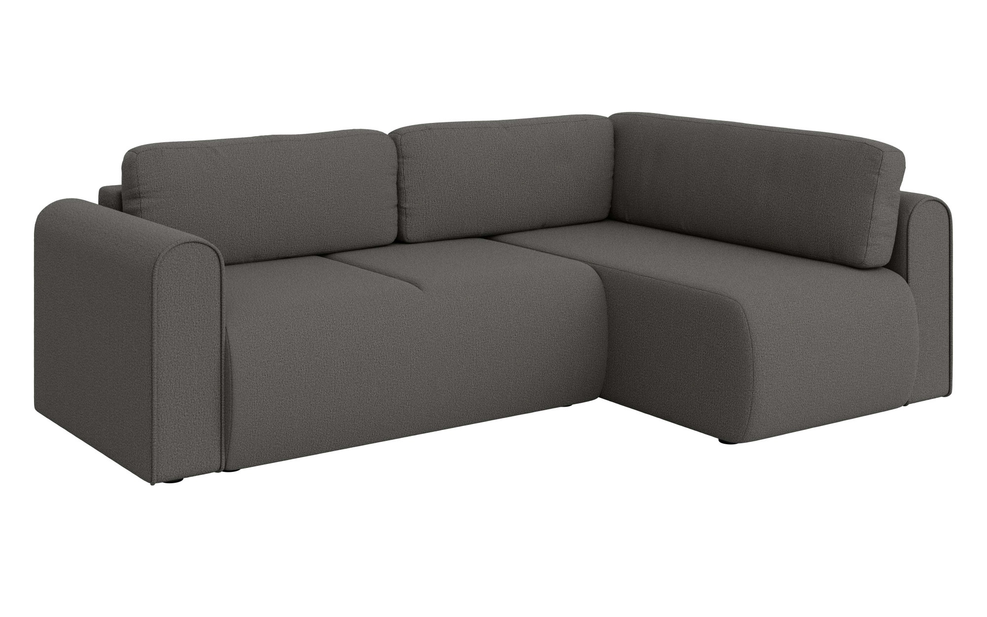OTTO home Ecksofa »Zacharia wahlweise Schlafsofa mit Bettkasten, B/T/H 250/166/86 cm« L-Form mit Wellenunterfederung, Ottomane rechts oder links bestellbar