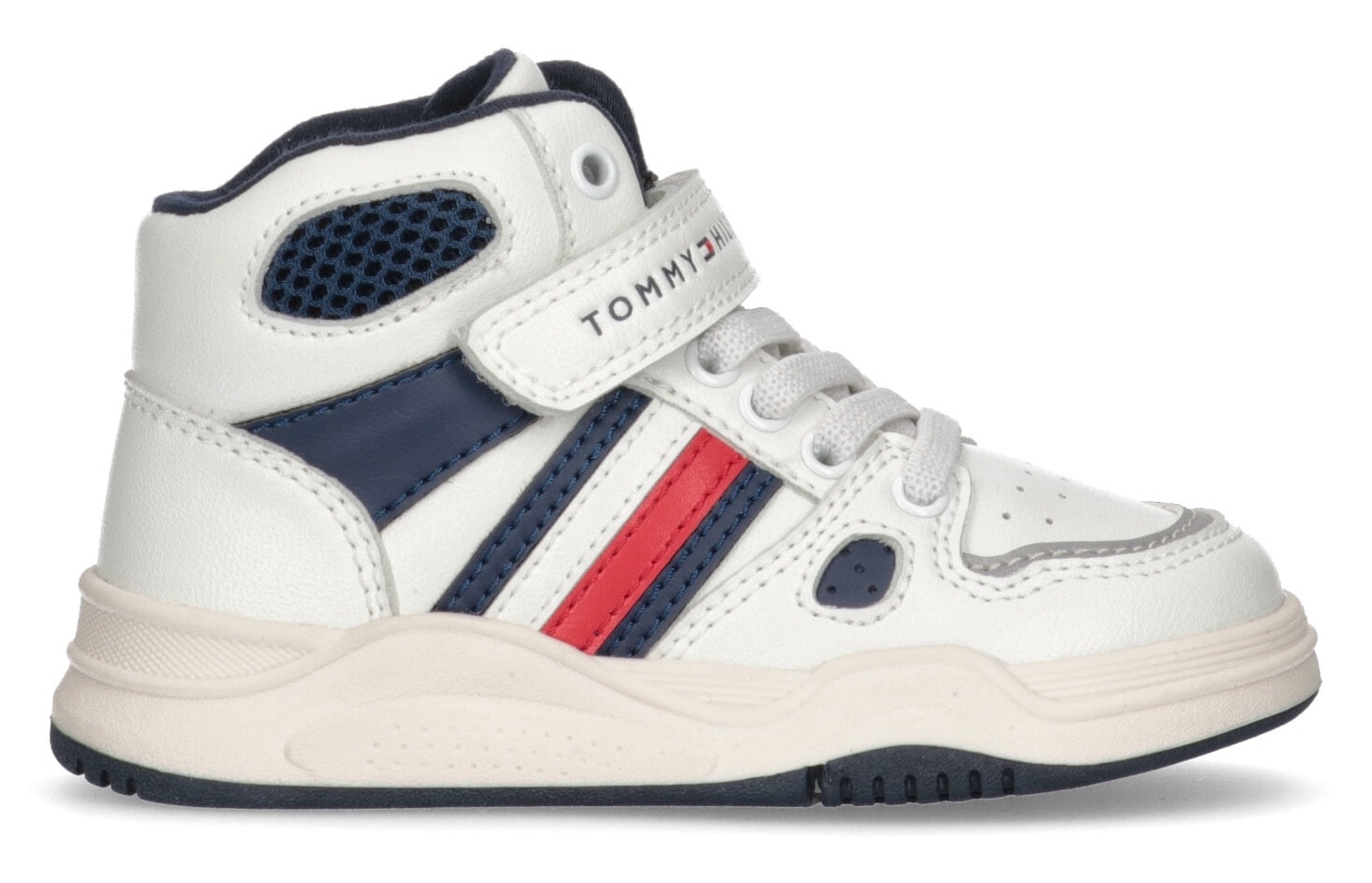 Tommy Hilfiger Sneaker »STRIPES HIGH TOP LACE-UP/VELCRO SNEAKER«, in cooler  Farbkombi bei ♕