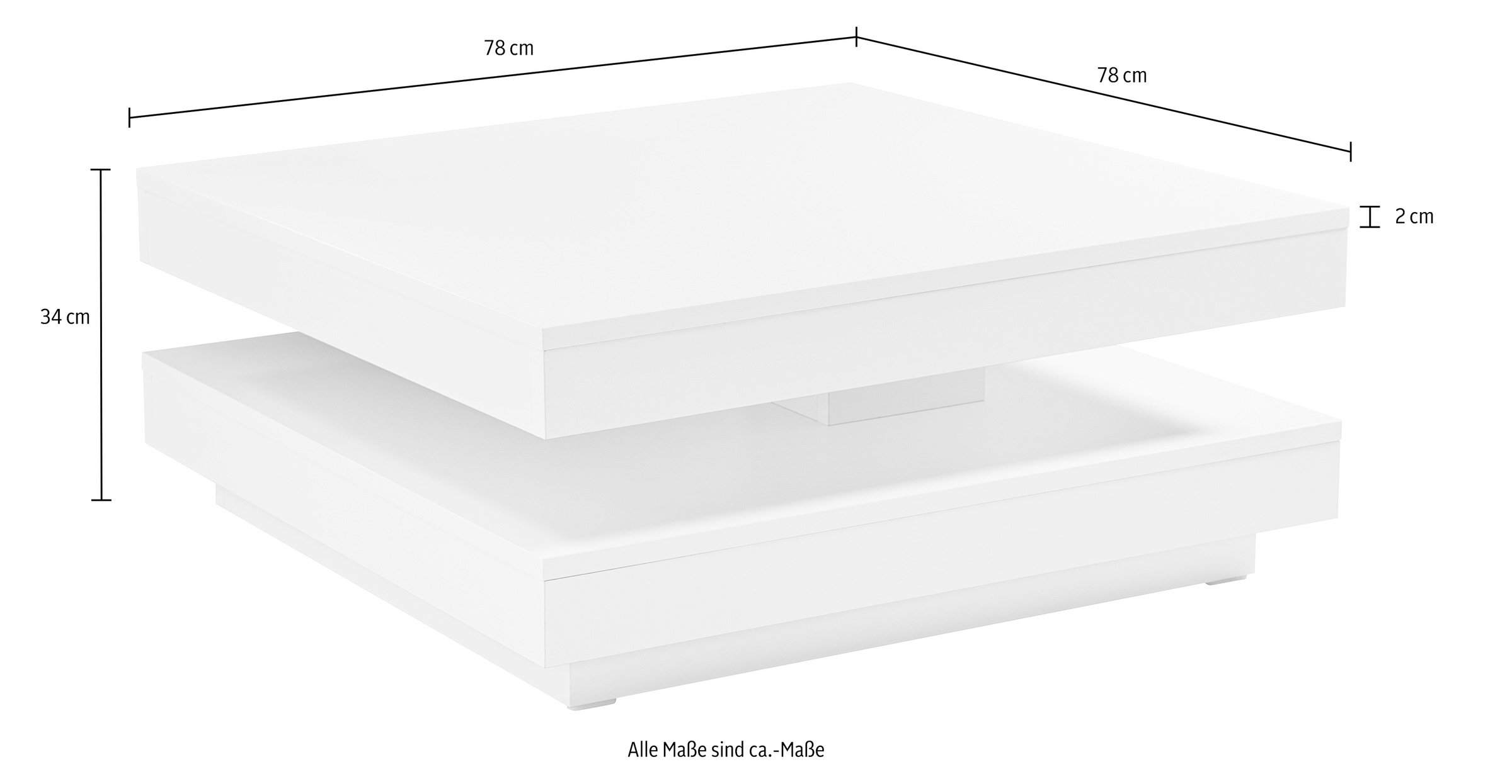 Home affaire Couchtisch »BEN«, mit drehbarer Platte