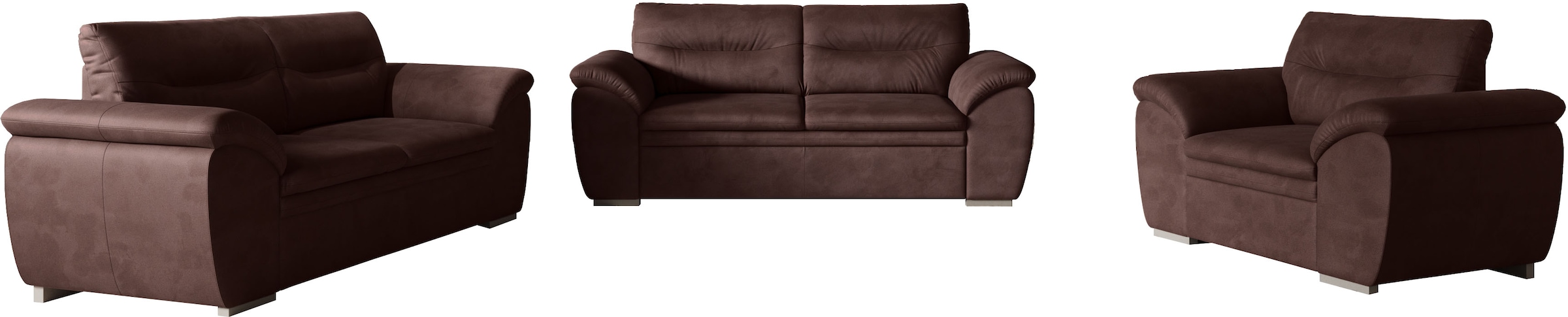 COTTA Polstergarnitur »Leandra« Set bestehend aus: 2-Sitzer & 2,5-Sitzer