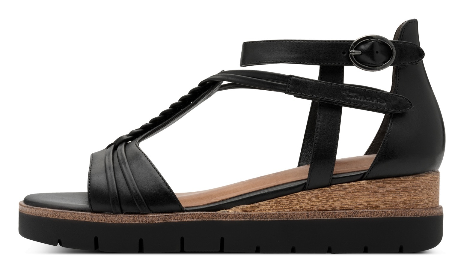 Tamaris Keilsandalette  , Riemchensandale, Sommerschuh mit Flechtriemchen