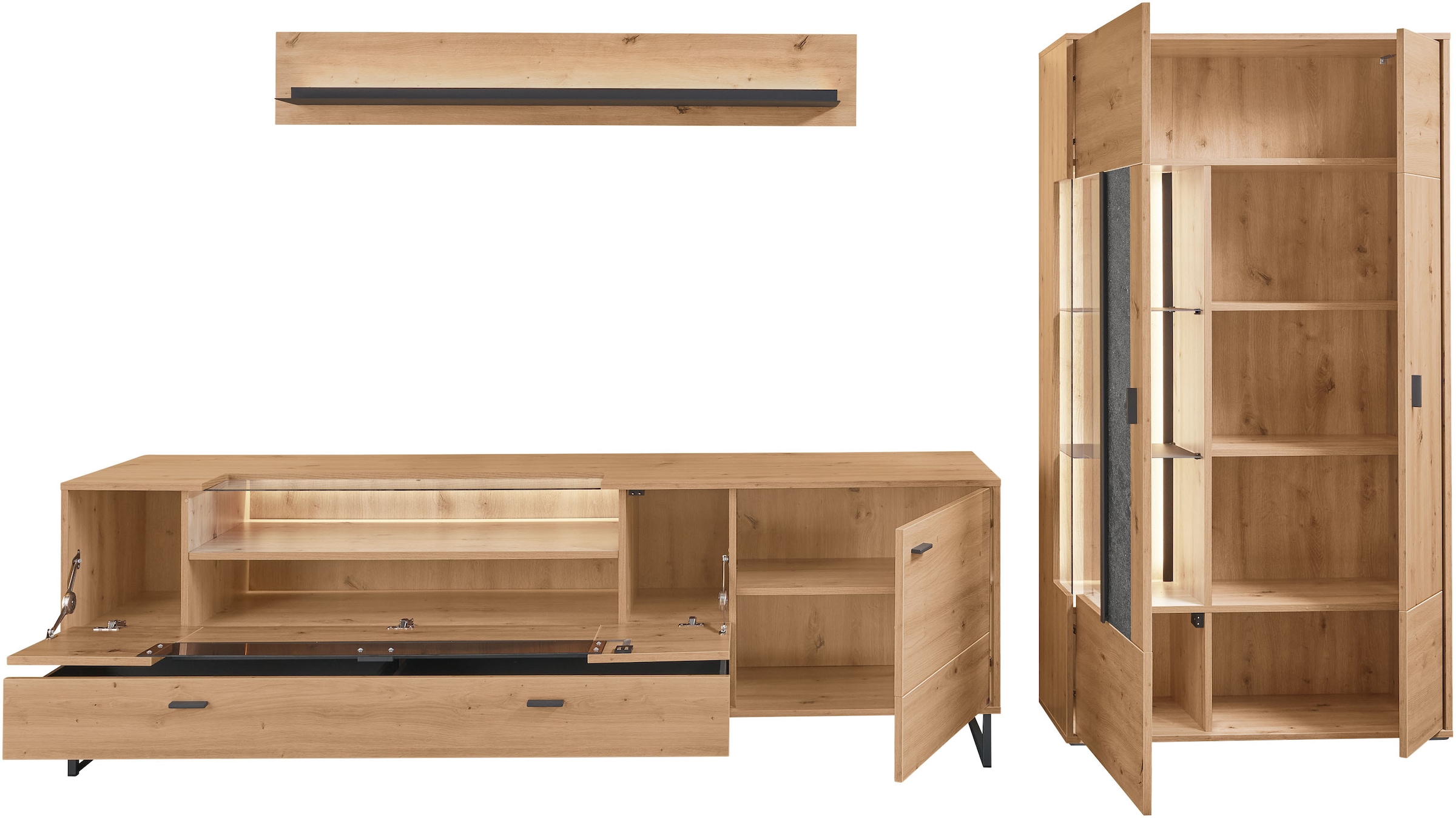 set one by Musterring TV-Wand »Deltona« 3 Stk. tlg.
