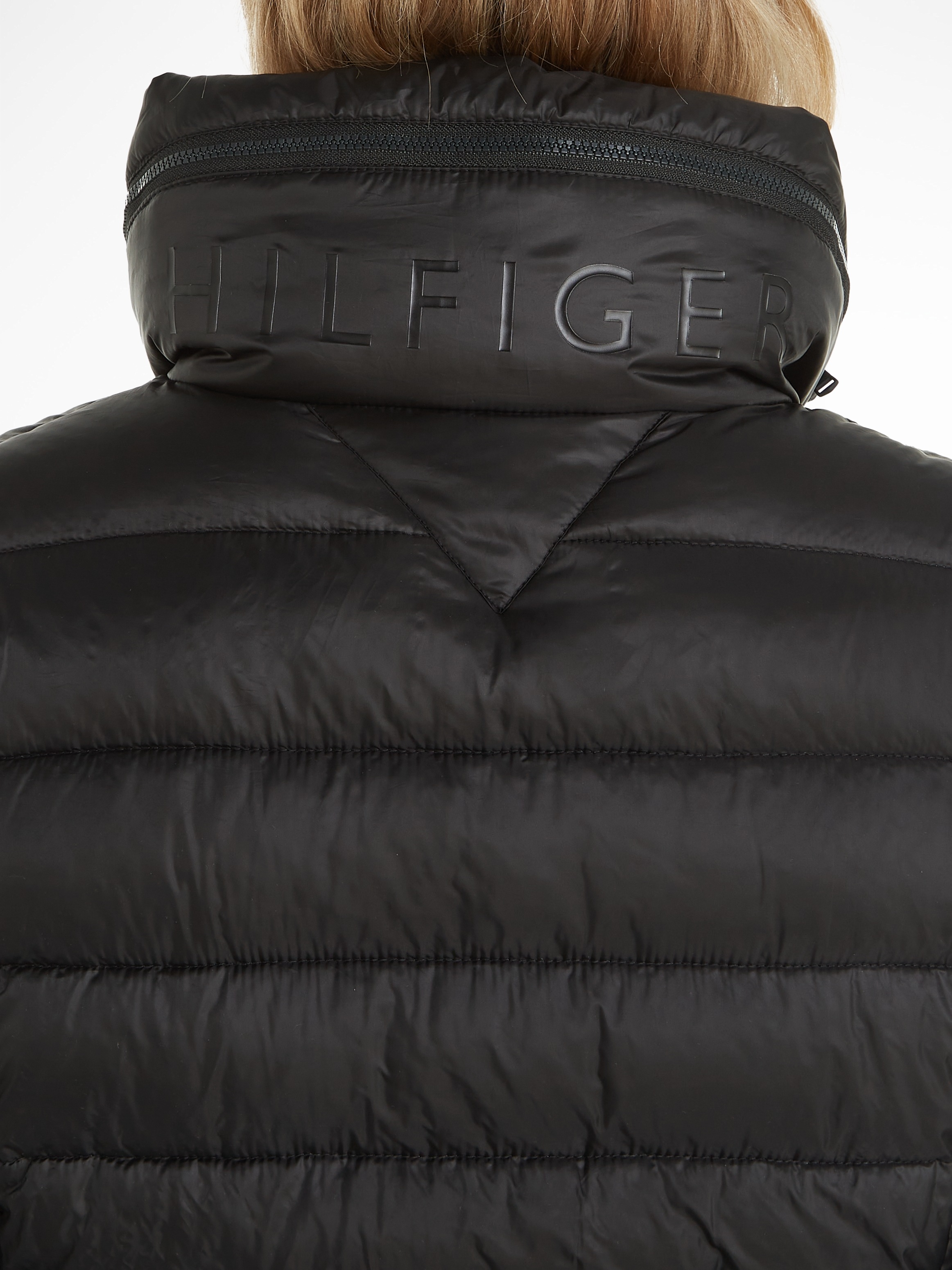 Tommy Hilfiger GLOBAL bei mit STRIPE im »MW ♕ COAT«, Steppmantel PADDED Stehkragen Kapuze