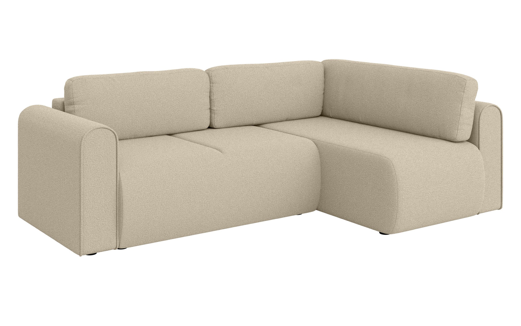 INOSIGN Ecksofa »Zacharia wahlweise Schlafsofa mit Bettkasten, B/T/H 250/166/86 cm«, L-Form mit Wellenunterfederung, Ottomane rechts oder links bestellbar