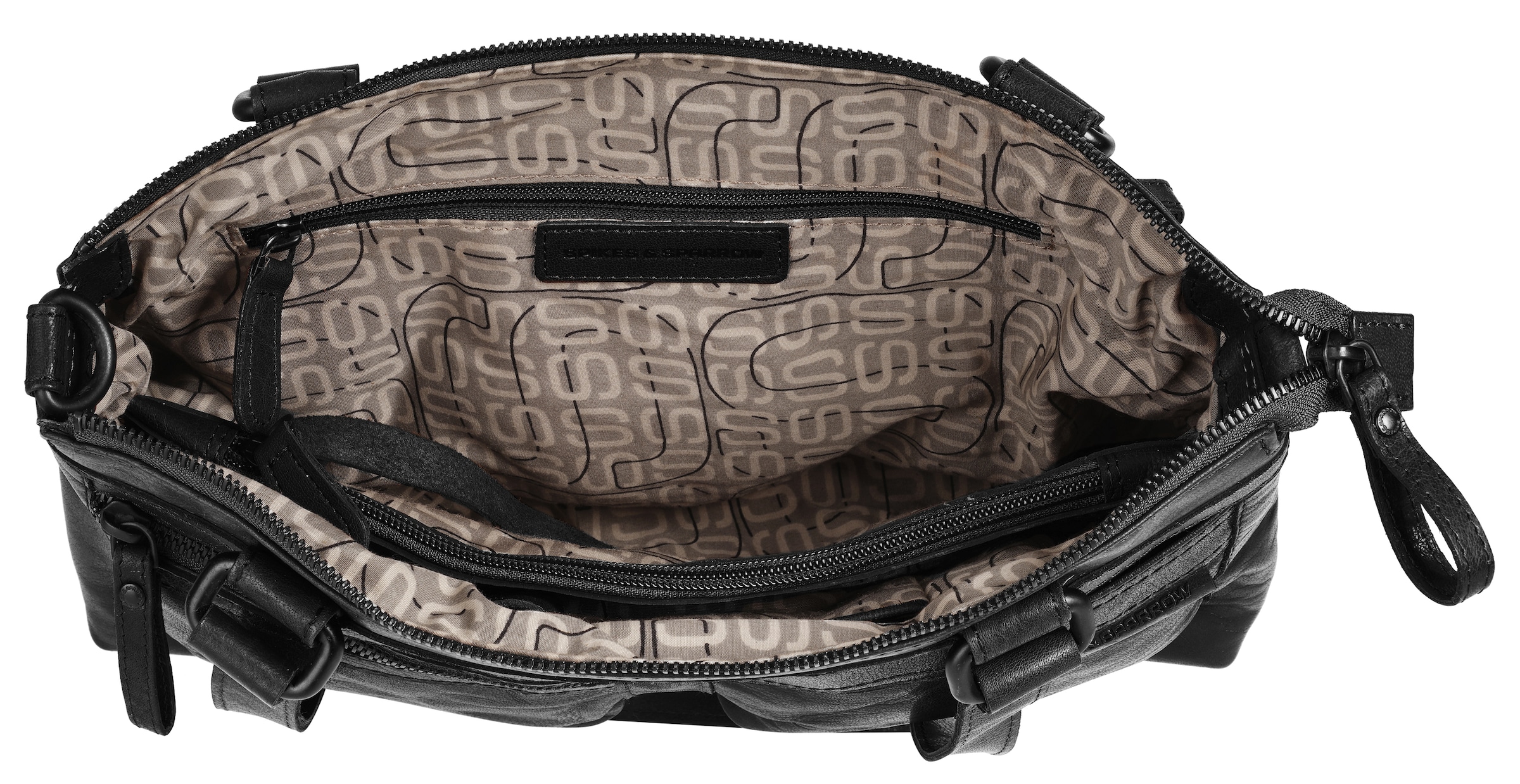 Spikes & Sparrow Henkeltasche, echt Leder