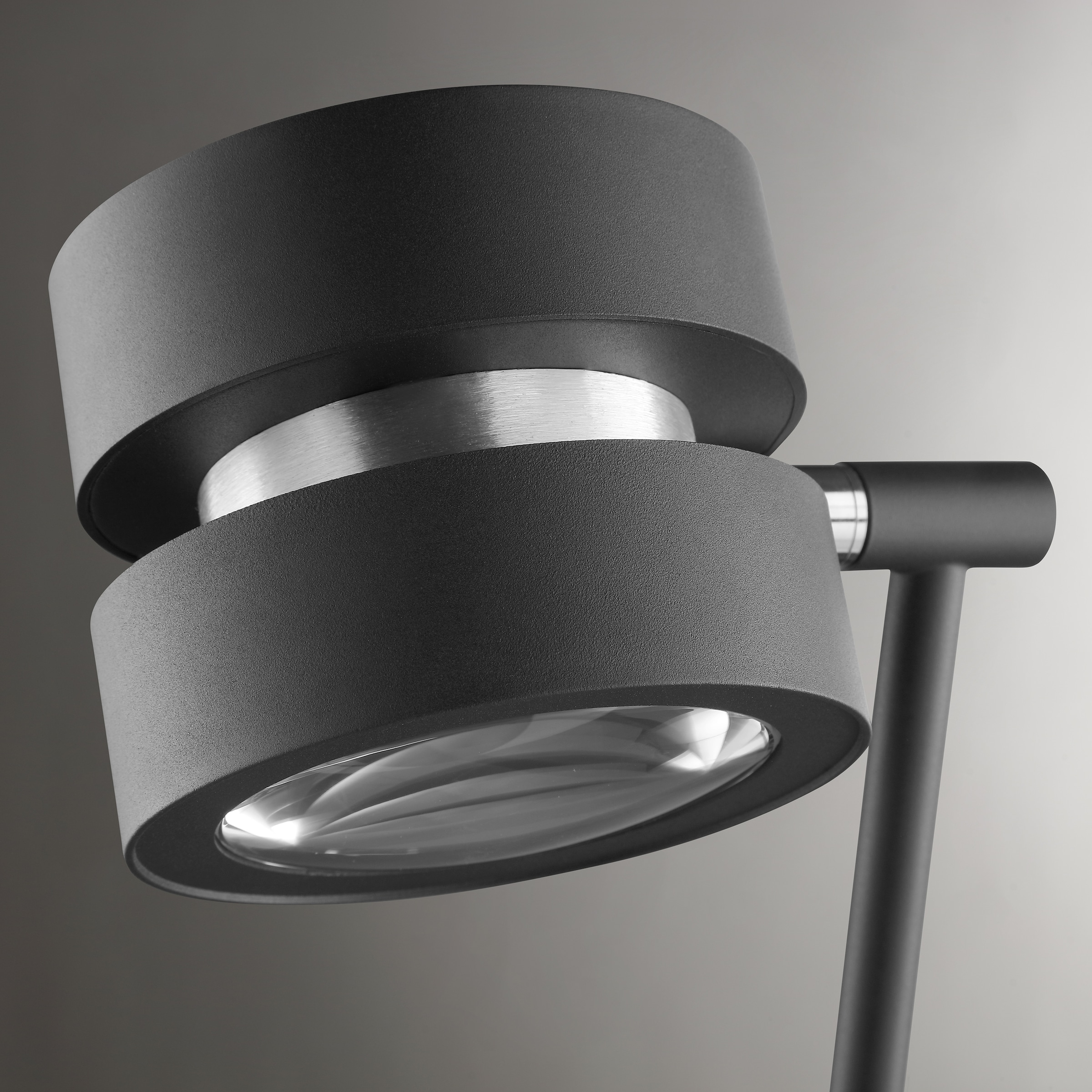 lumiCouture LED Tischleuchte »Glow Sphere« LED-Modul 1 Stk. Warmweiß Ø 26 cm x 61 cm, 1200 lm, 2700K, Up Downlight, Aluminium/Glas, schwarz
