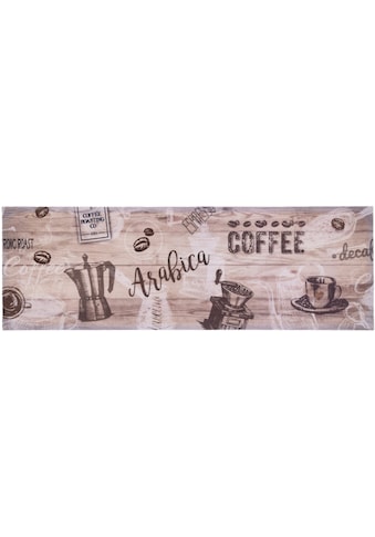 Küchenläufer »ARABICA«, rechteckig, Motiv Kaffee, rutschhemmend, waschbar, Küche