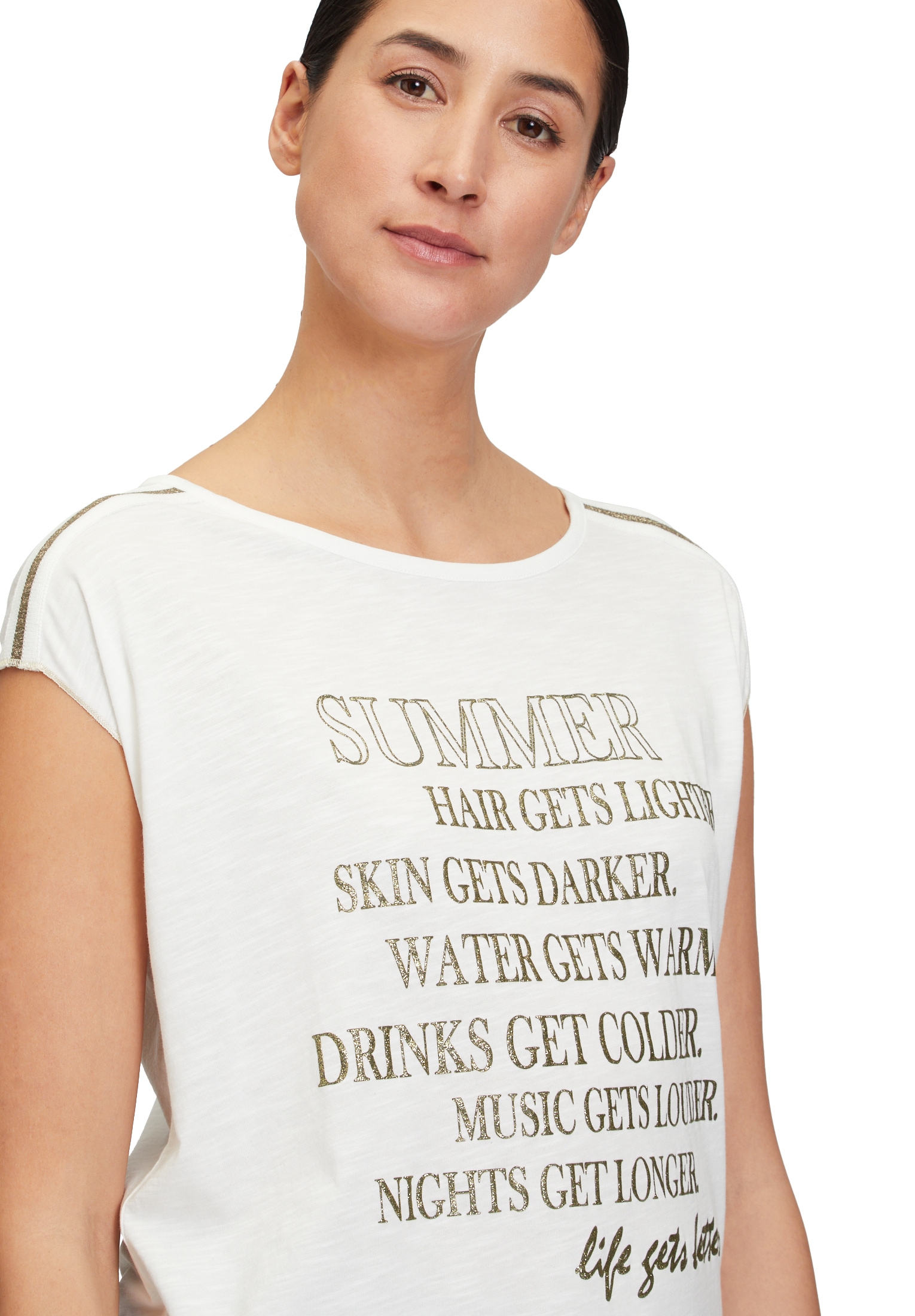 Cartoon Kurzarmshirt »Rundhals-Shirt mit Placement«