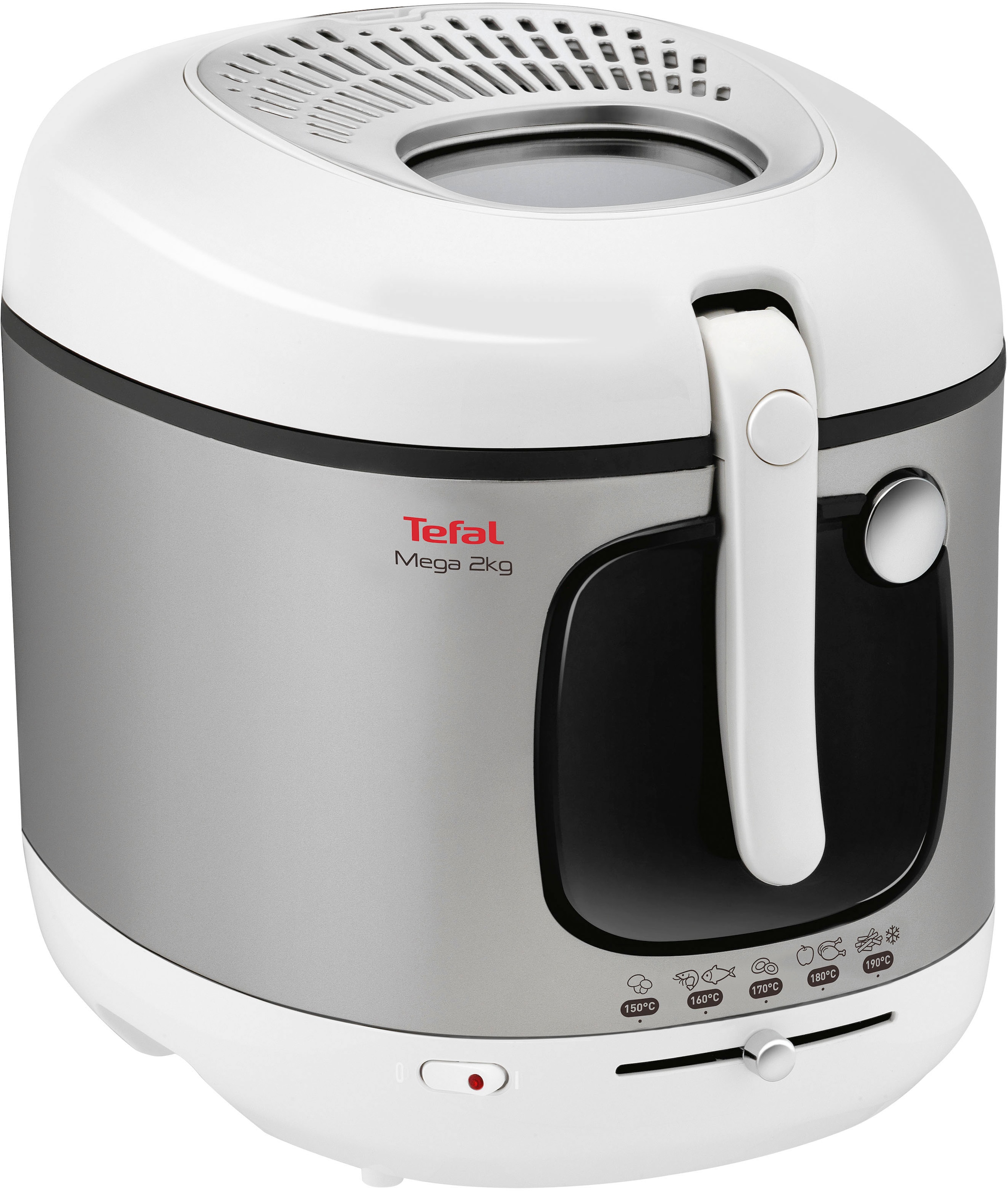 Tefal Fritteuse »Mega XXL«, 2100 W, Fassungsvermögen 3,3 l, herausnehmbarer Behälter, Anti-Geruch-Filter, Sichtfenster, FR4800