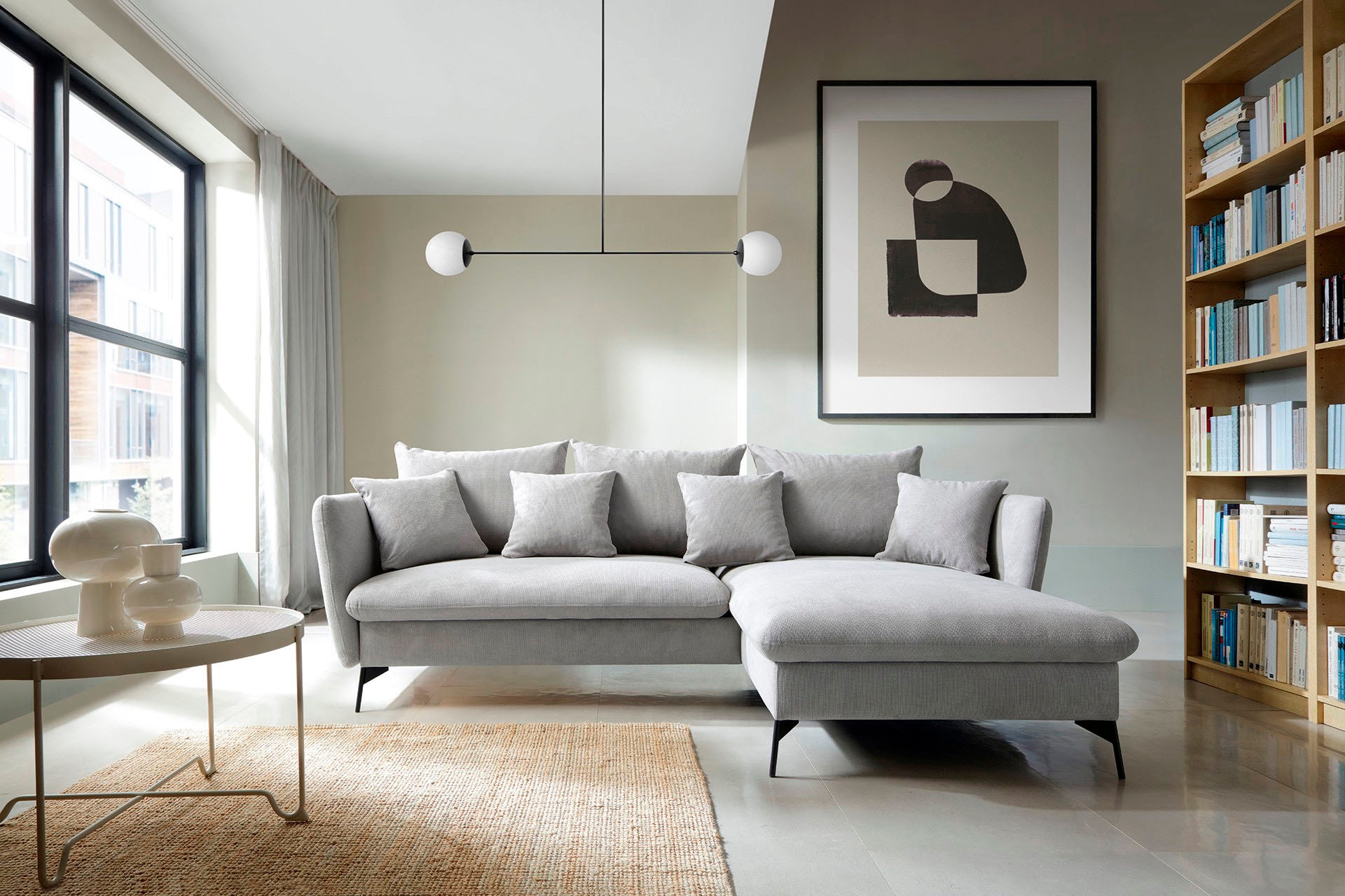 andas Ecksofa »LIVORNO«, mit Bettfunktion und Bettkasten
