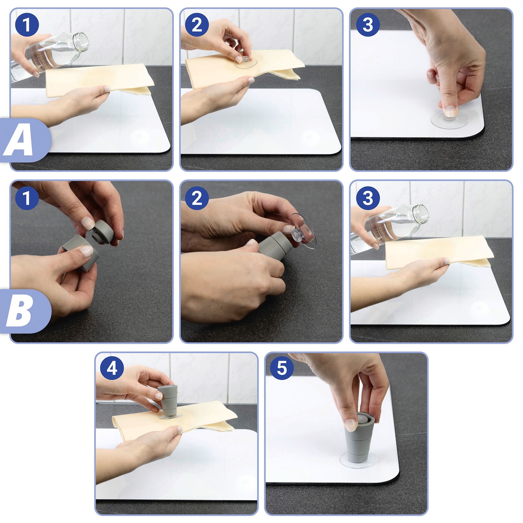 WENKO Herd-Abdeckplatte »Universal Modell Kräuter« Herdabdeckung für alle Herdarten, kratzfest, mit rutschfesten Füßen