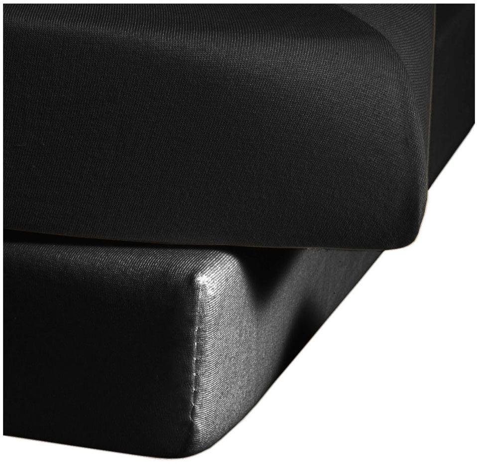 fleuresse Spannbettlaken »Jenny C aus feinfädigem Mako-Jersey« für Matratzen bis 23 cm Höhe