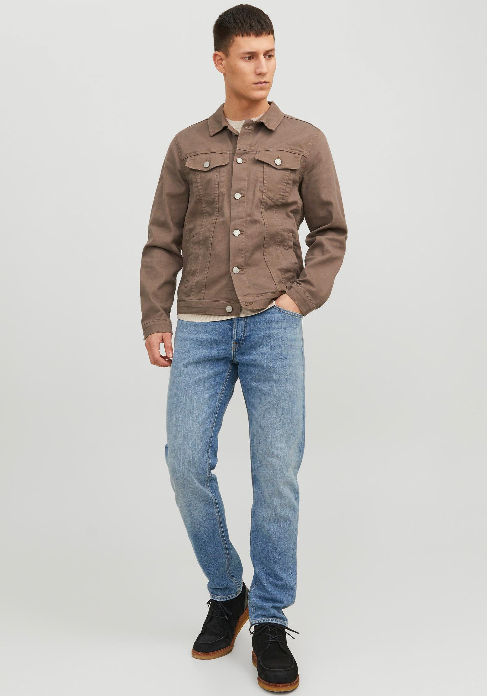 Jack & Jones Tapered-fit-Jeans »JJIMIKE JJORIGINAL CJ SN« mit Five-Pocket-Design