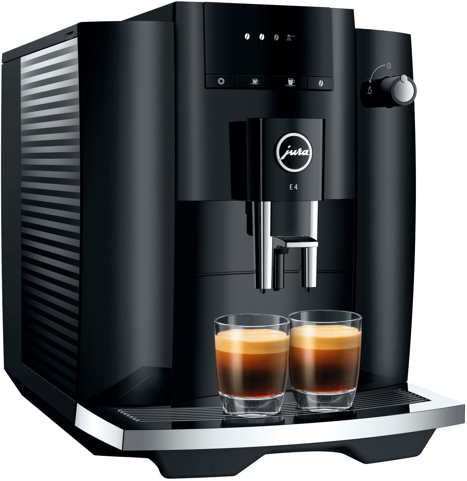 JURA Kaffeevollautomat »15435 E4 Piano Black (EA)«