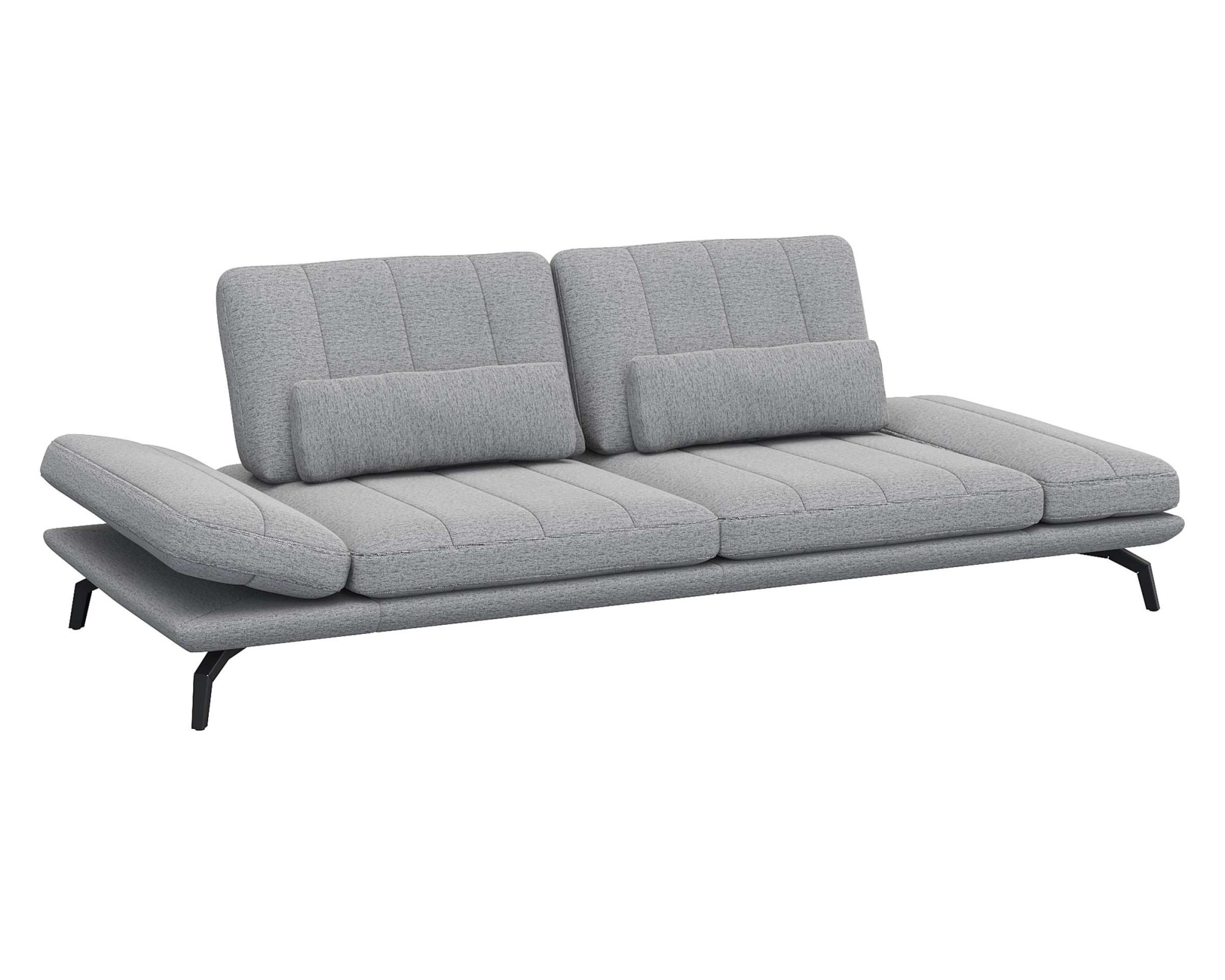 FLEXLUX 3-Sitzer »Tropea Funktionssofa, Designsofa, Relaxfunktion, TV-Couch,« mit Armteilverstellung sowie Sitztiefenverstellung, Breite 252 cm