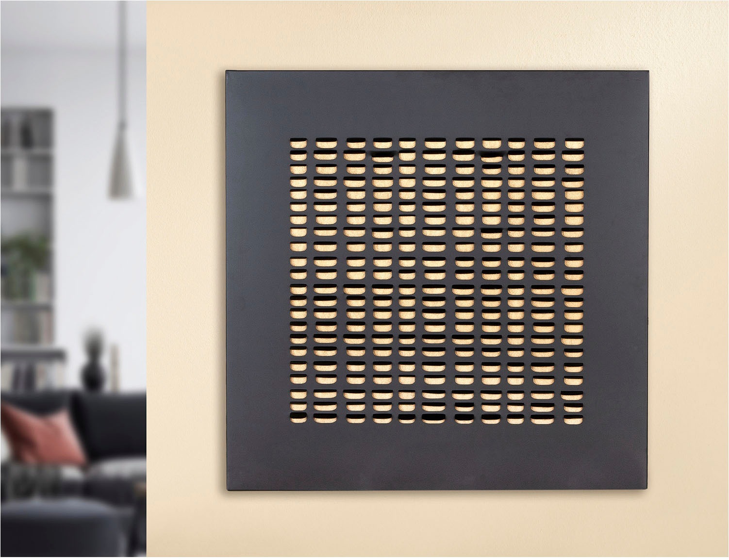 Casablanca by Gilde Wanddekoobjekt »Wandrelief quadratisch Torus schwarz H. 80 cm«, (1 St.)