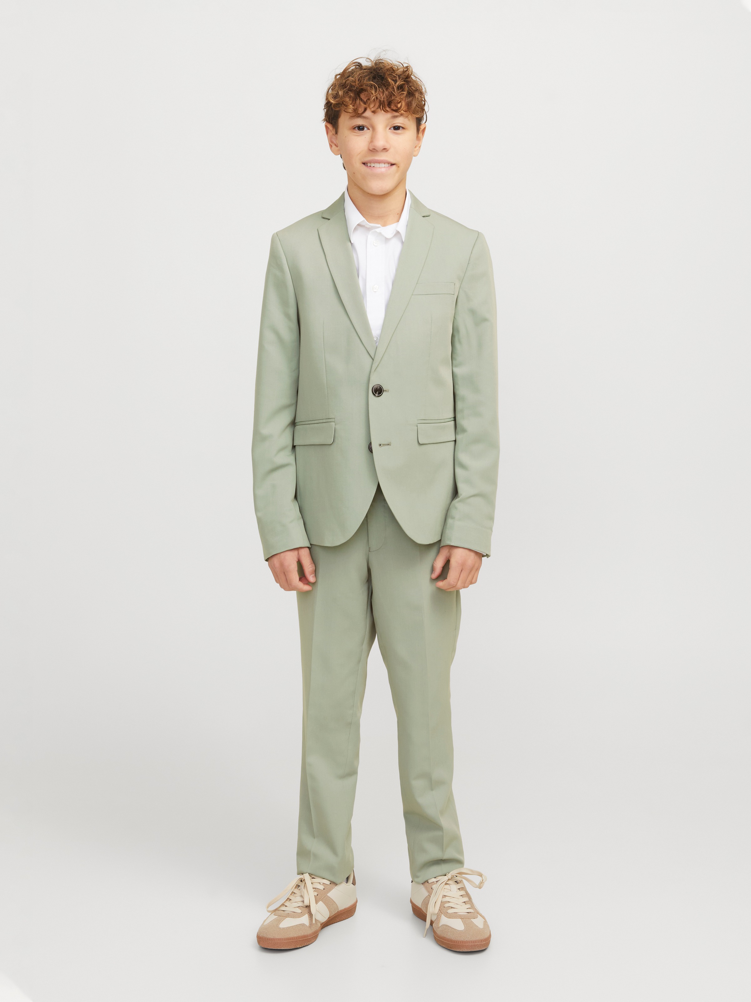 Jack & Jones Junior Anzughose »JPRSOLAR elastisch, pflegeleicht, komfortabel«  unifarben, modisch, slim fit, Web