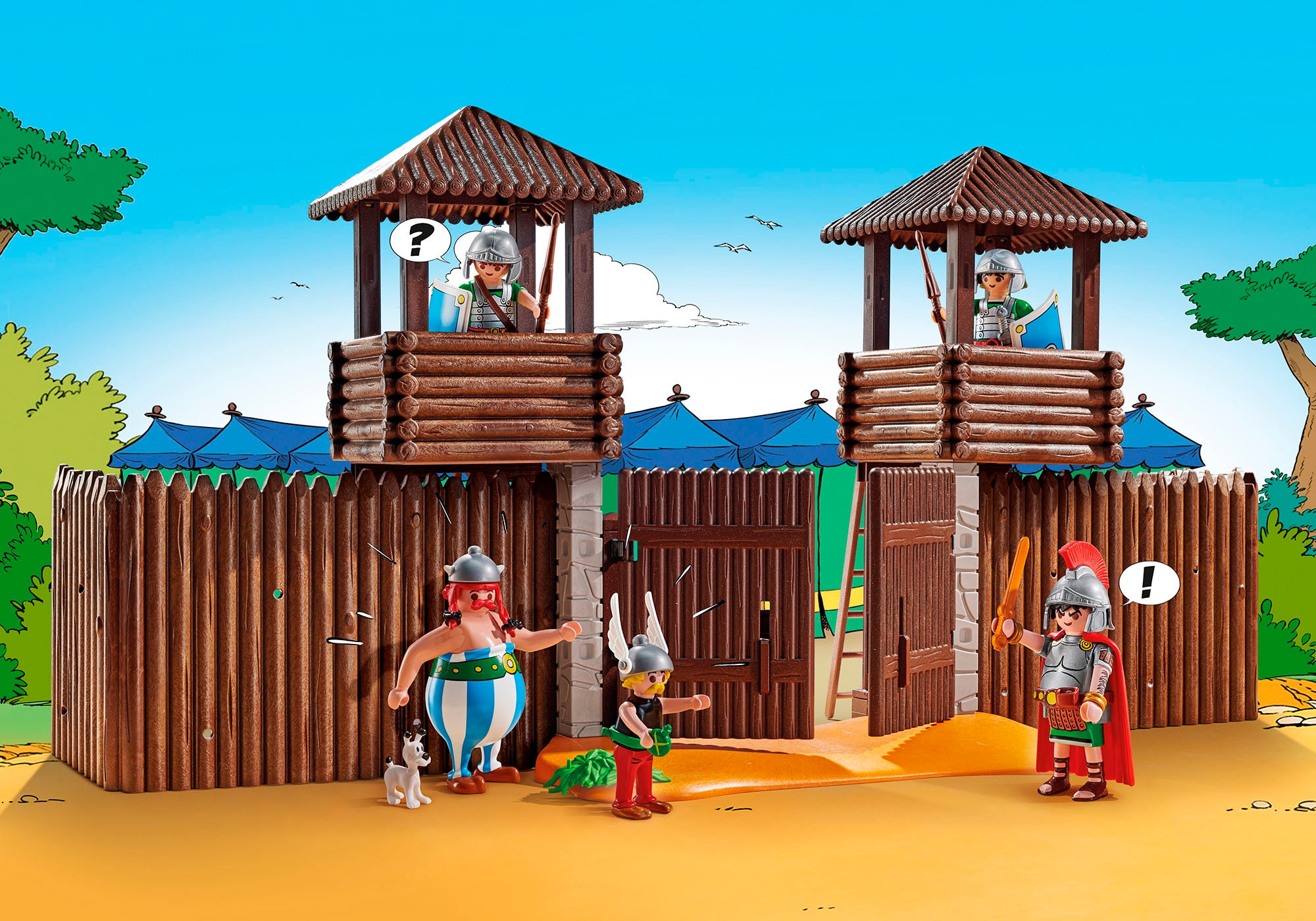 Playmobil® Konstruktions-Spielset »Römerlager (71542), Asterix«, (181 St.), Made in Europe