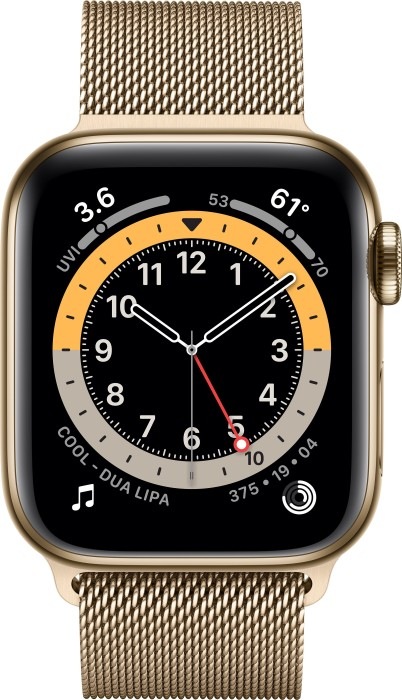 Apple Smartwatch »Series 6, GPS + Cellular, EdelstahlGehäuse, 40 mm
