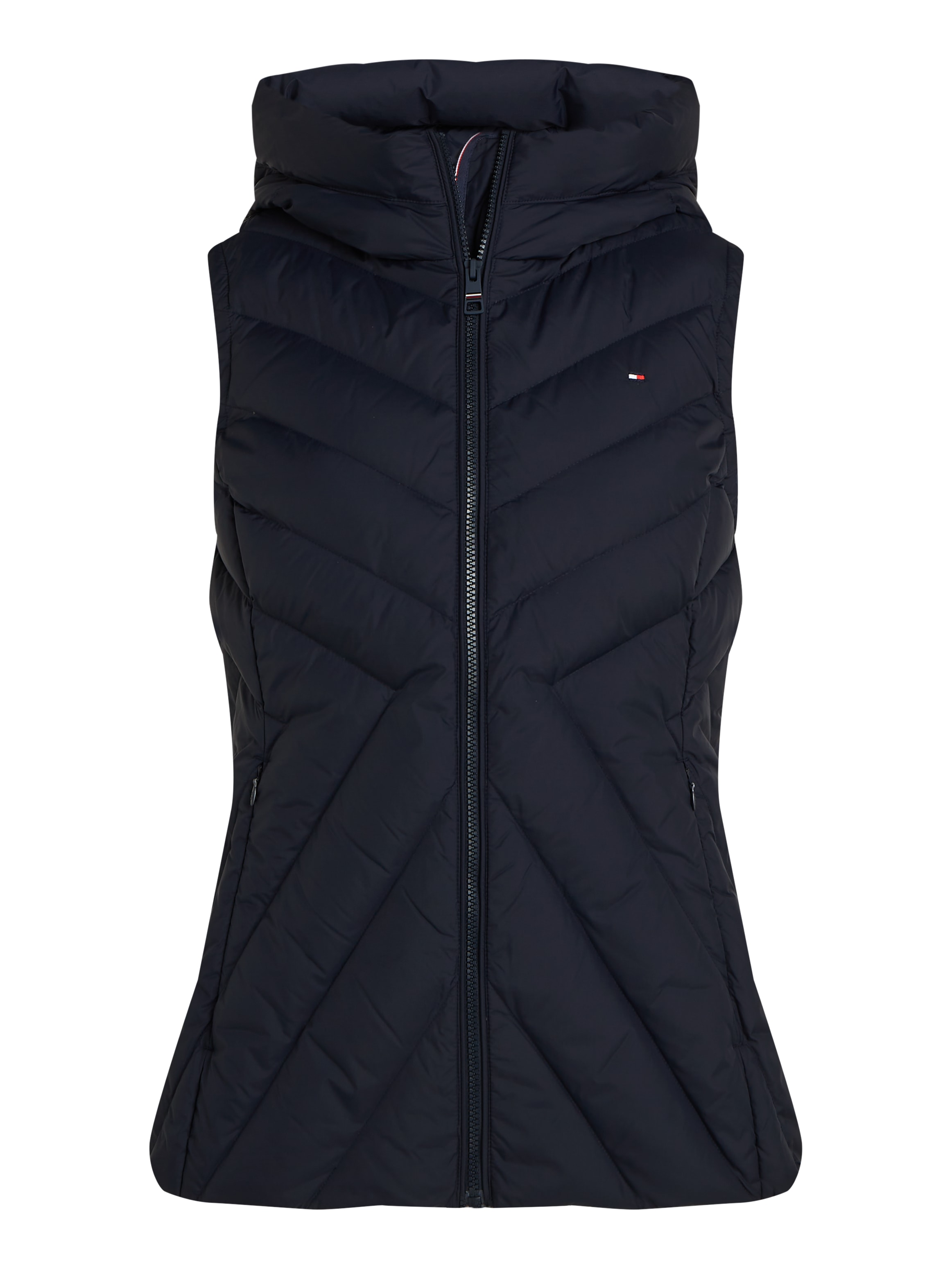 Tommy Hilfiger Steppweste »CHEVRON MW PADDED VEST«, mit mittelstarker Wattierung und Tommy Hilfiger Markenlabel