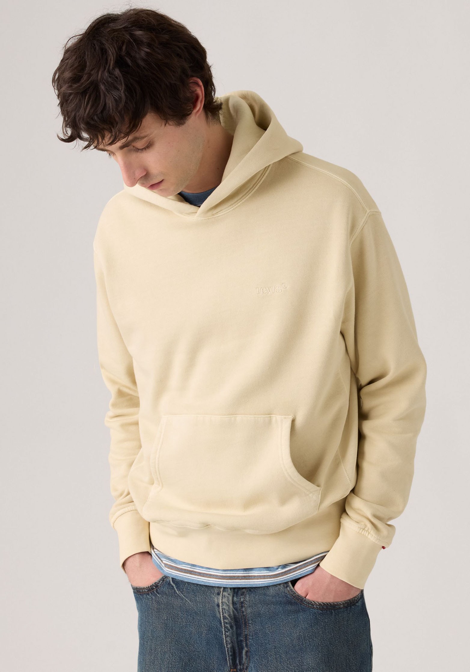 Levi's® Hoodie »THE AUTHENTIC HOODIE« mit kleiner Ton-in-Ton Logostickerei auf der Brust