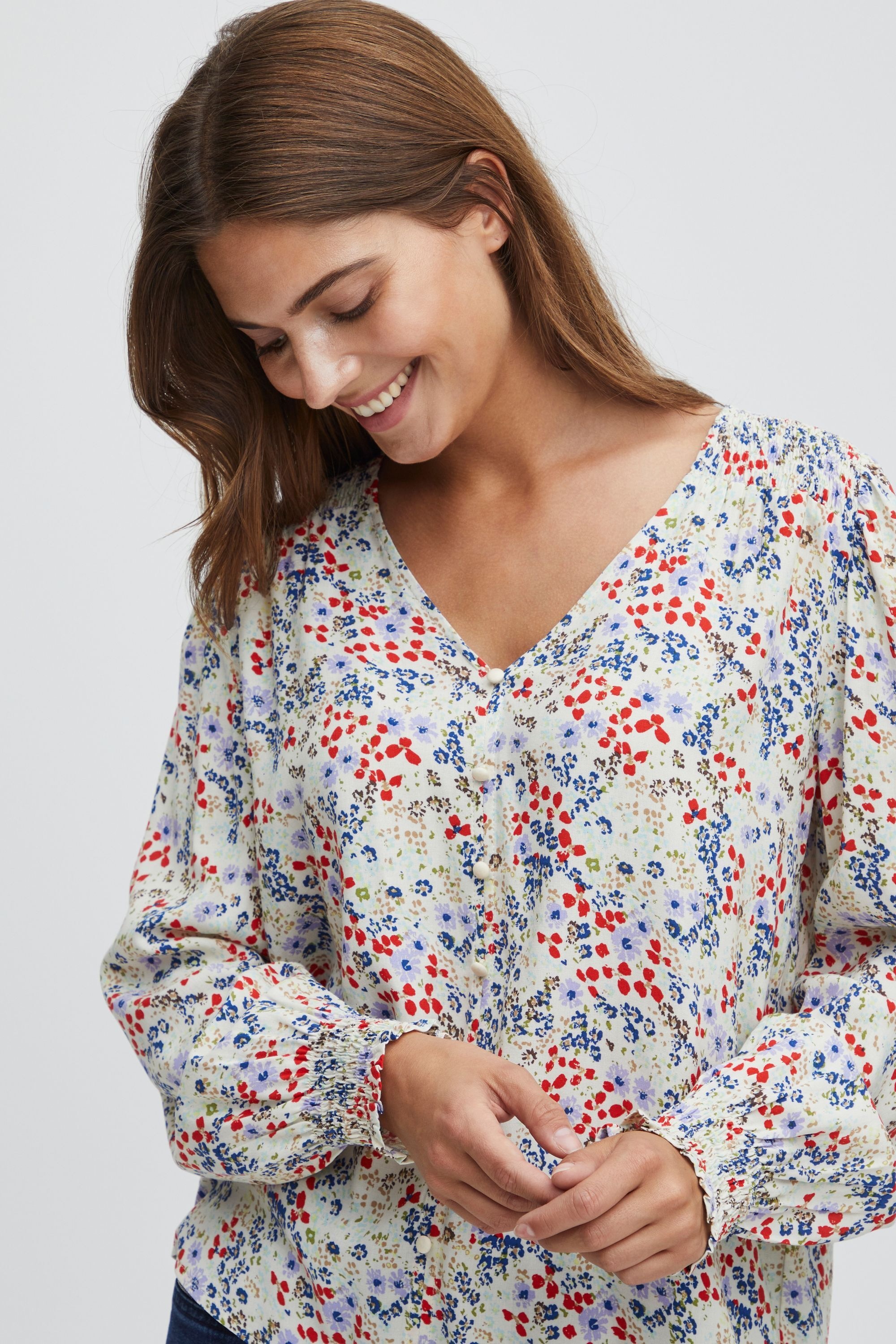 fransa Langarmbluse »Langarmbluse FRFlowy«