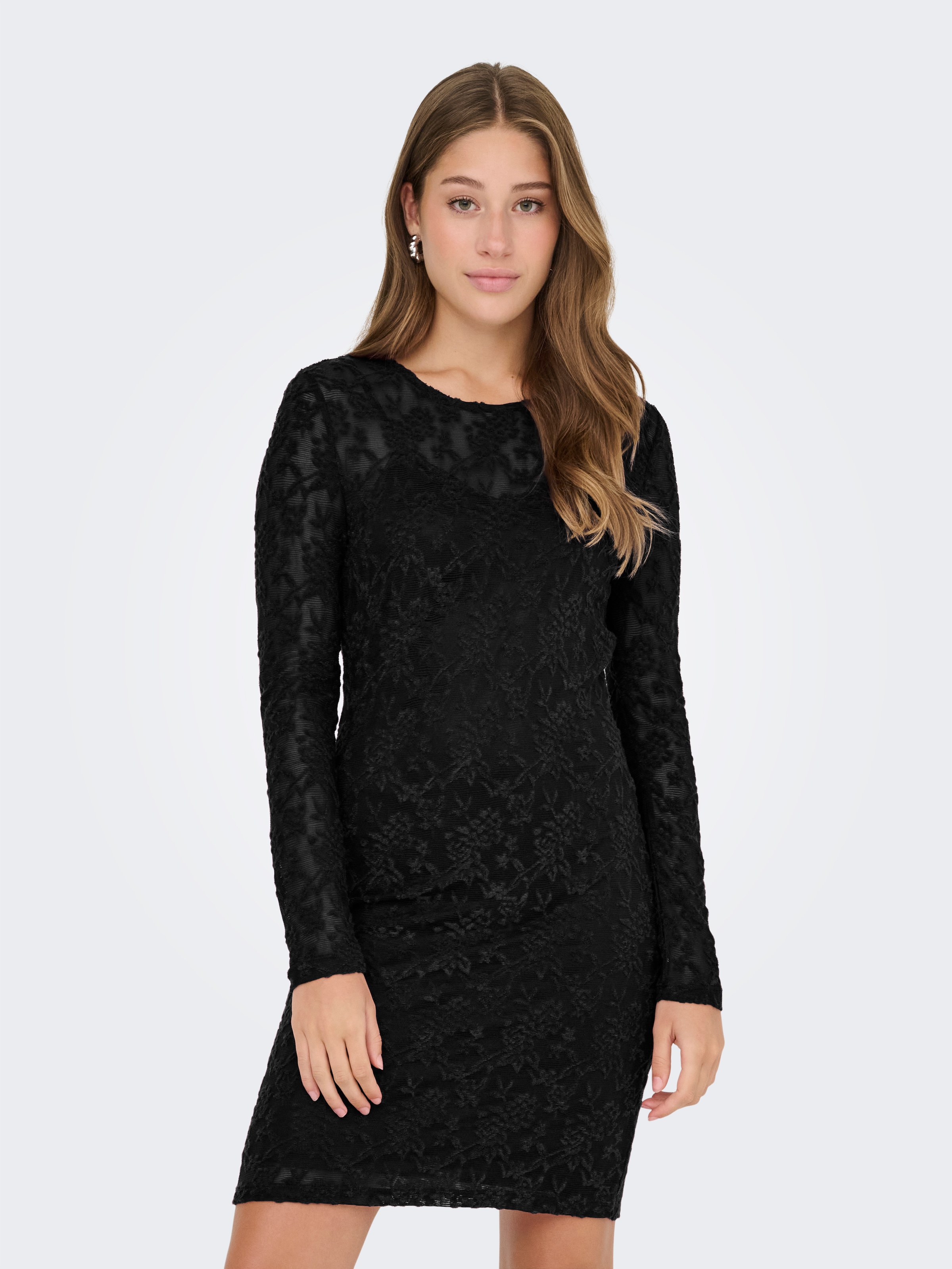 ONLY Minikleid »ONLBLAISE L/S O-NECK DRESS JRS« Sommerkleid