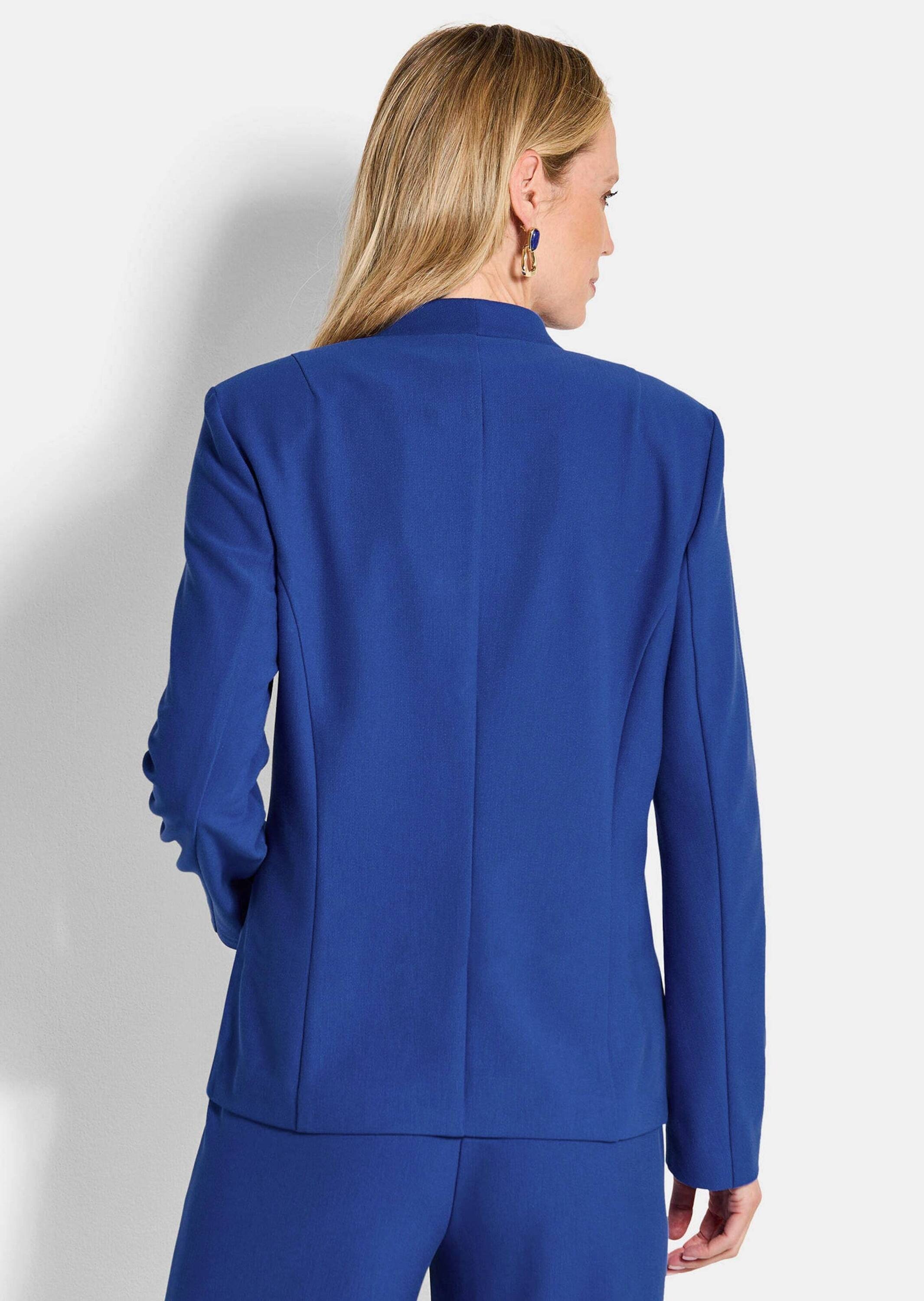 GOLDNER Jackenblazer »Viskoseblazer in Piqué-Optik« figurschmeichelder Schnitt