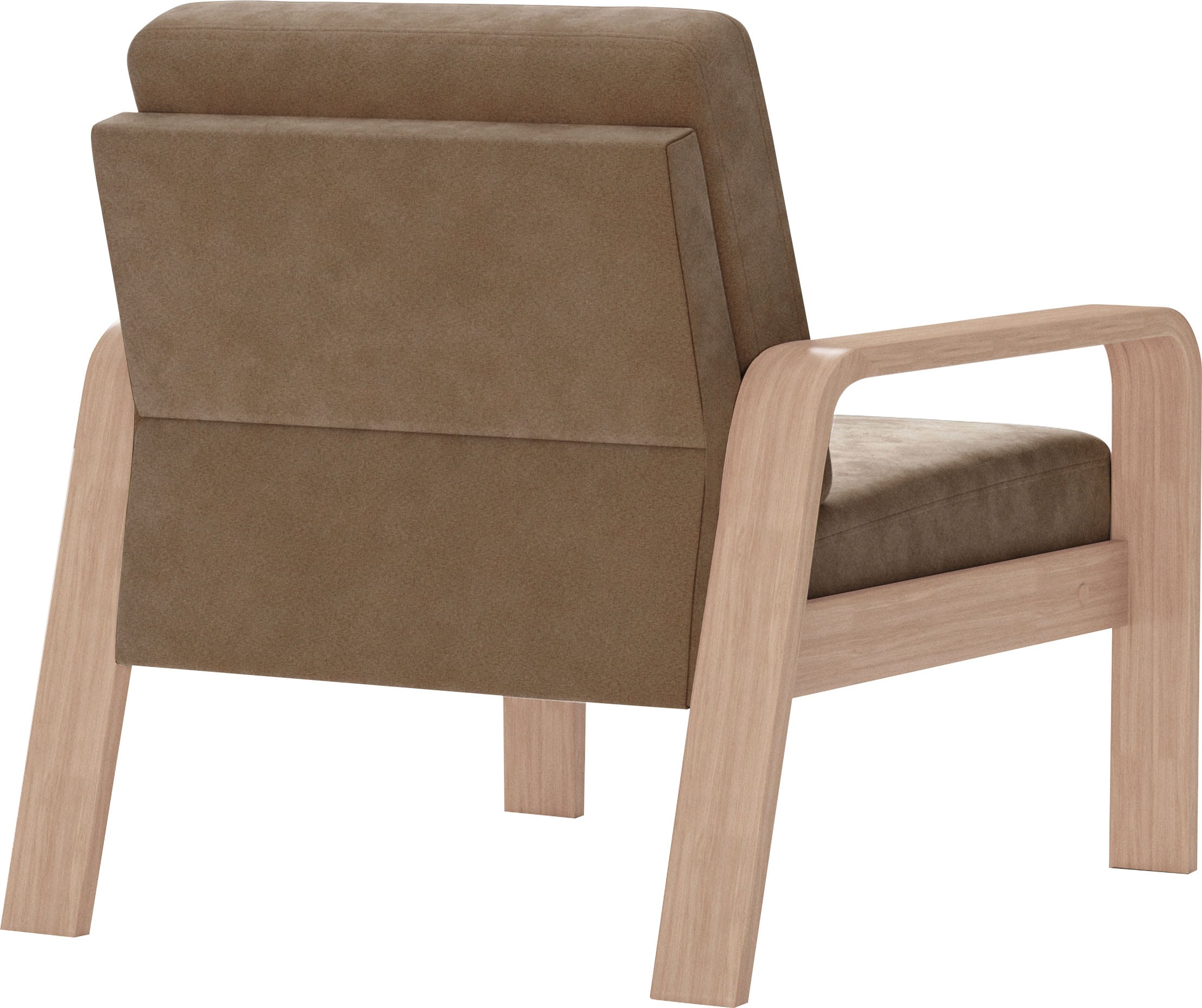 sit&more Sessel »Kolding«, Armlehnen aus Buchenholz in natur, verschiedene Bezüge und Farben