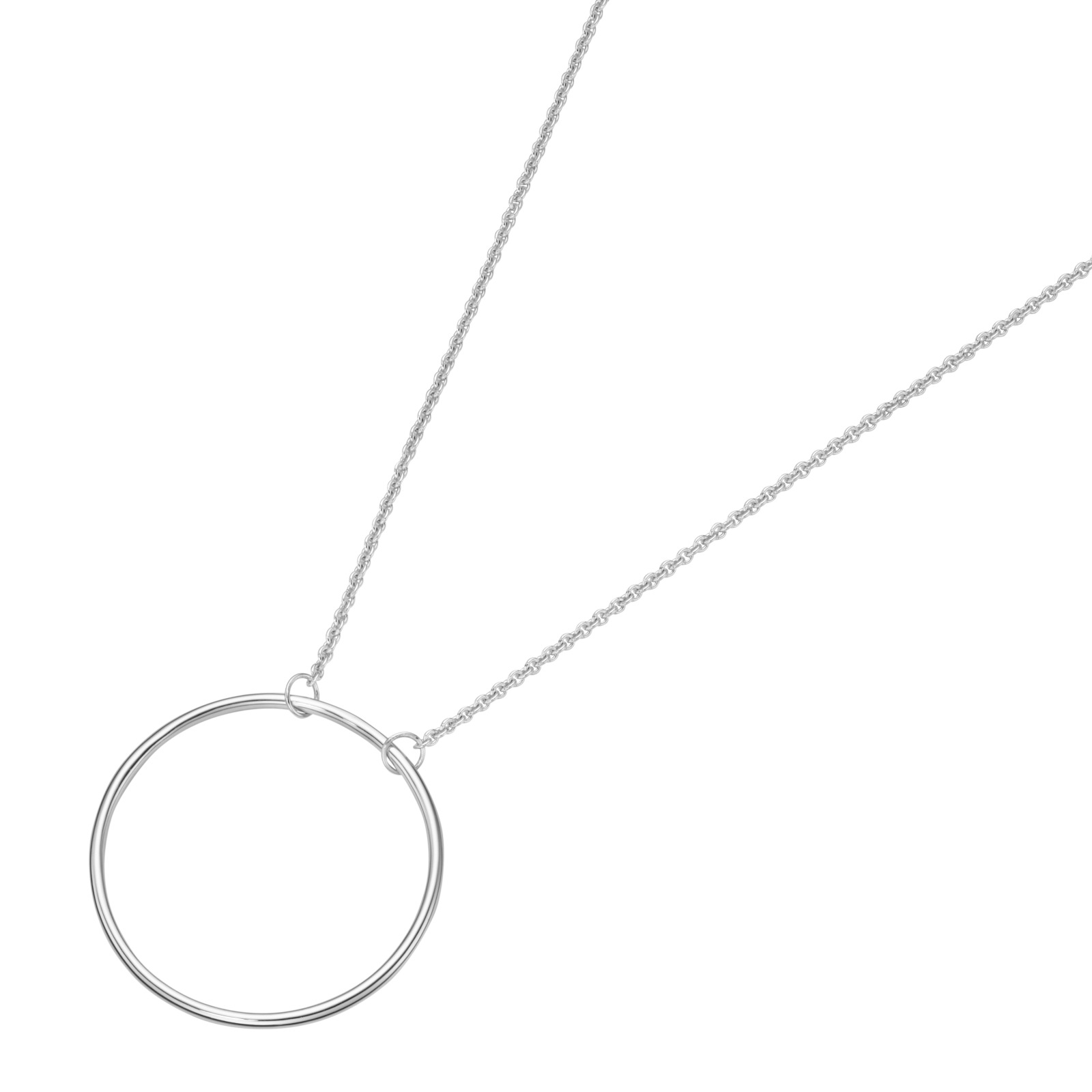 Charm-Kette »Collier Kreis Anhänger, Silber 925«