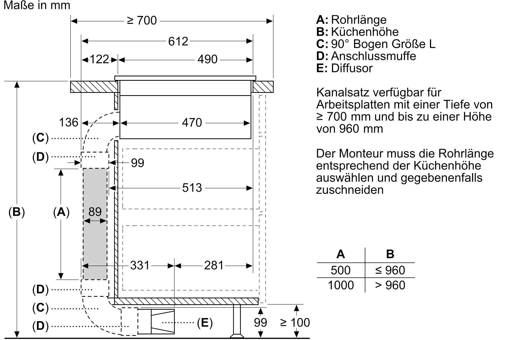 BOSCH Kochfeld mit Dunstabzug »PVQ711H26E«