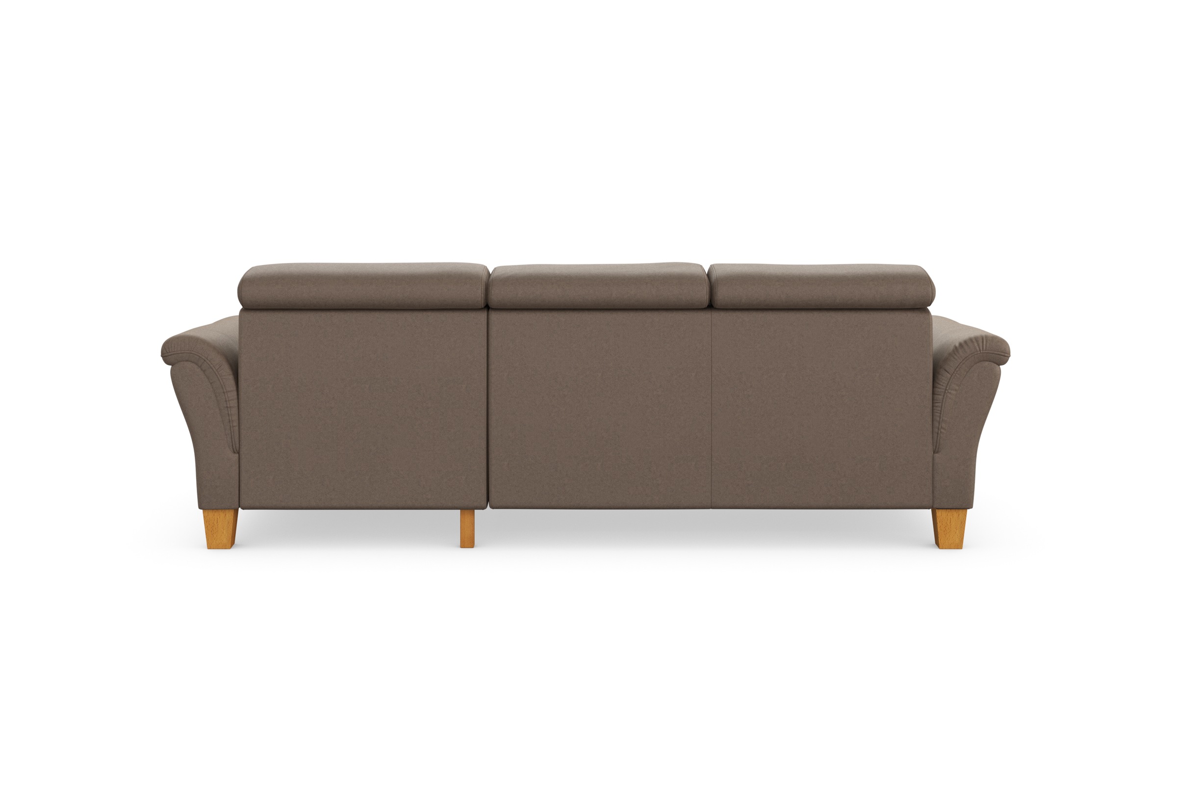 Home affaire Ecksofa »Lindgren L-Form« wahlweise mit Bett mit klappbaren Rollen, Kasten und Kopfverstellung