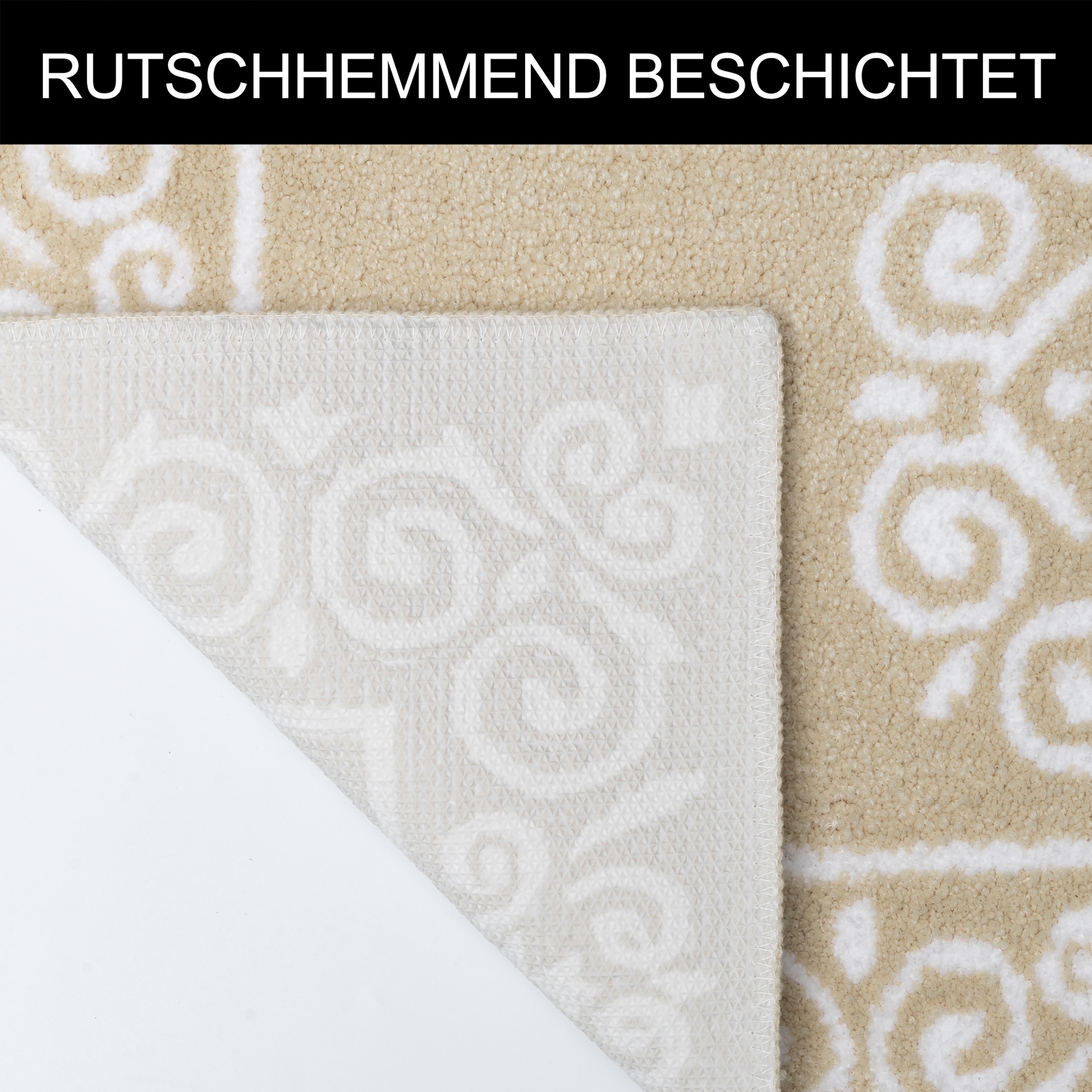 OTTO home Badematte »Dafna, Badteppich, Badvorleger, Badezimmer Teppich« Höhe 12 mm rutschhemmend beschichtet fußbodenheizungsgeeignet | schnell trocknend Orient-Optik, Vintage Design