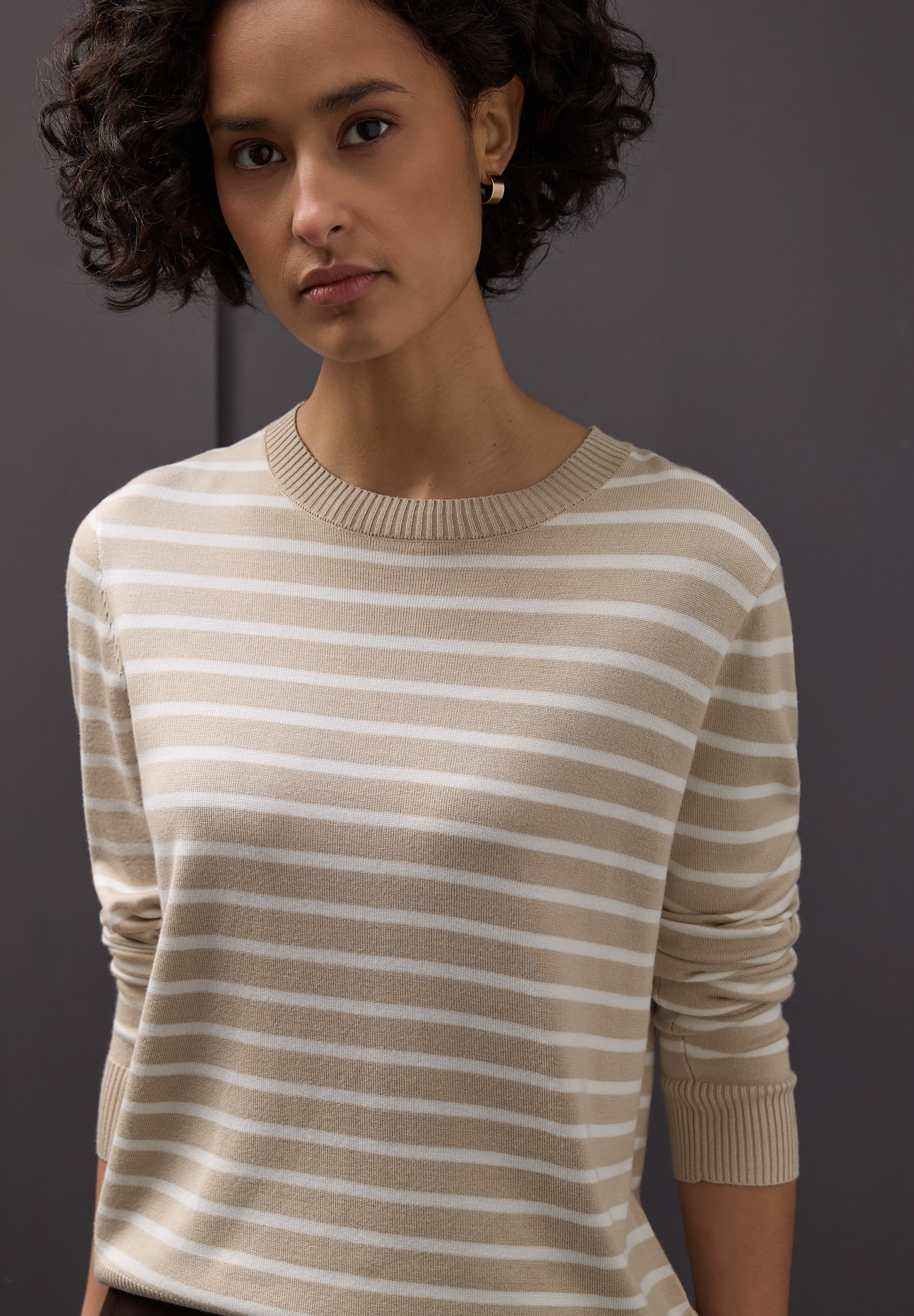 STREET ONE Strickpullover im Streifen-Design