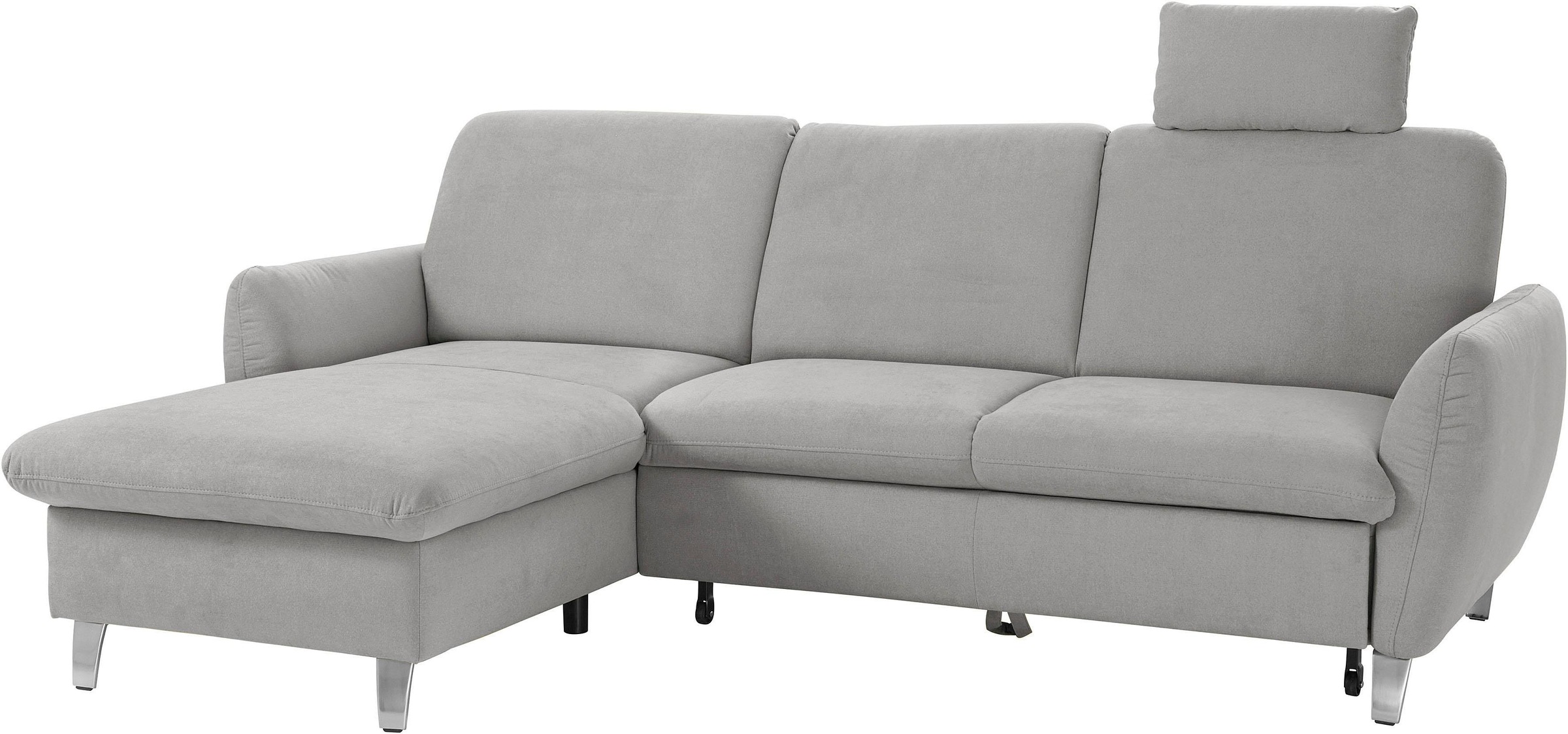 sit&more Ecksofa »Daytona L-Form«, mit Federkern, einer Kopfstütze und wahlweise mit Bettfunktion