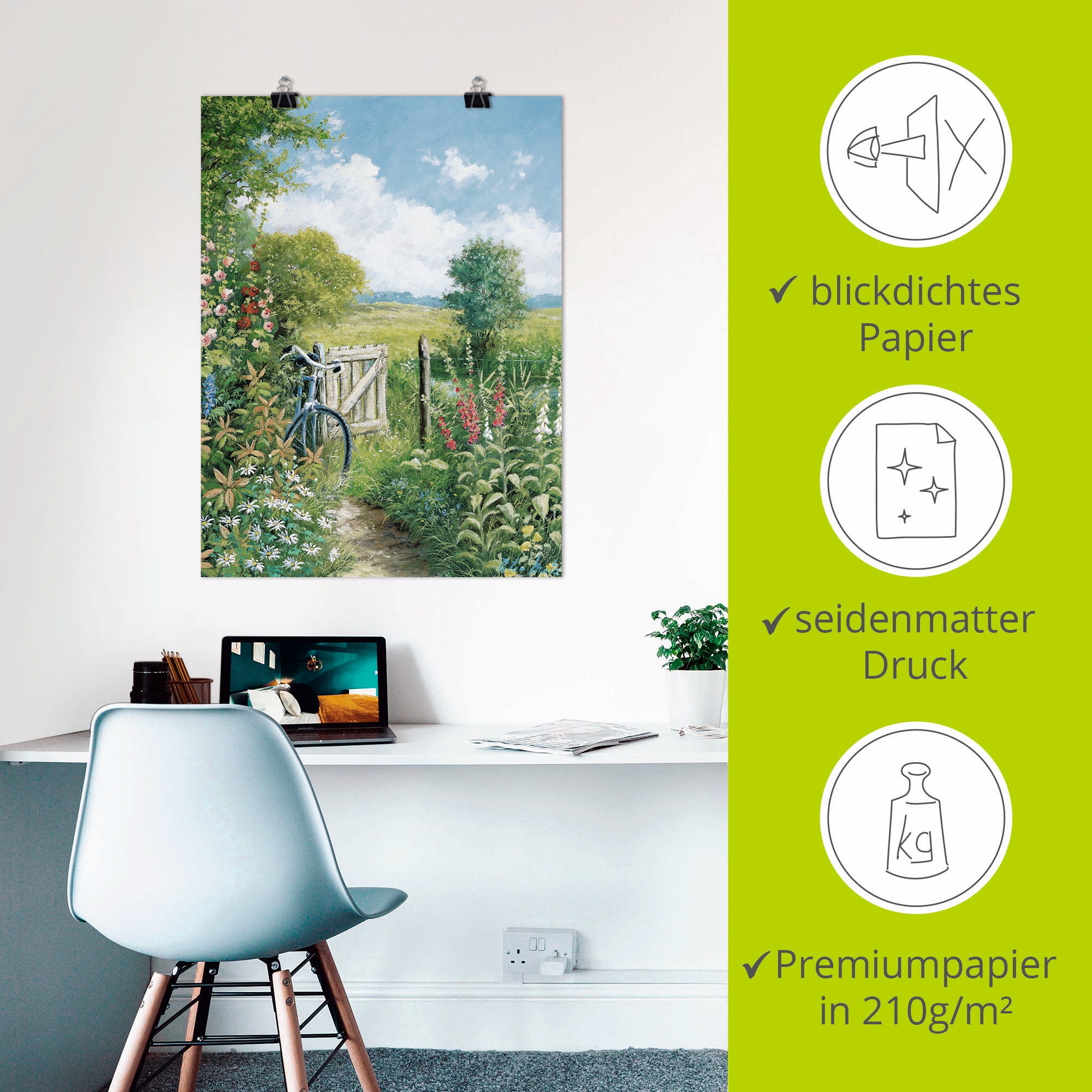 Artland Wandbild »Endloses Ziel« Garten 1 Stk. tlg. als Leinwandbild, Poster in verschied. Größen