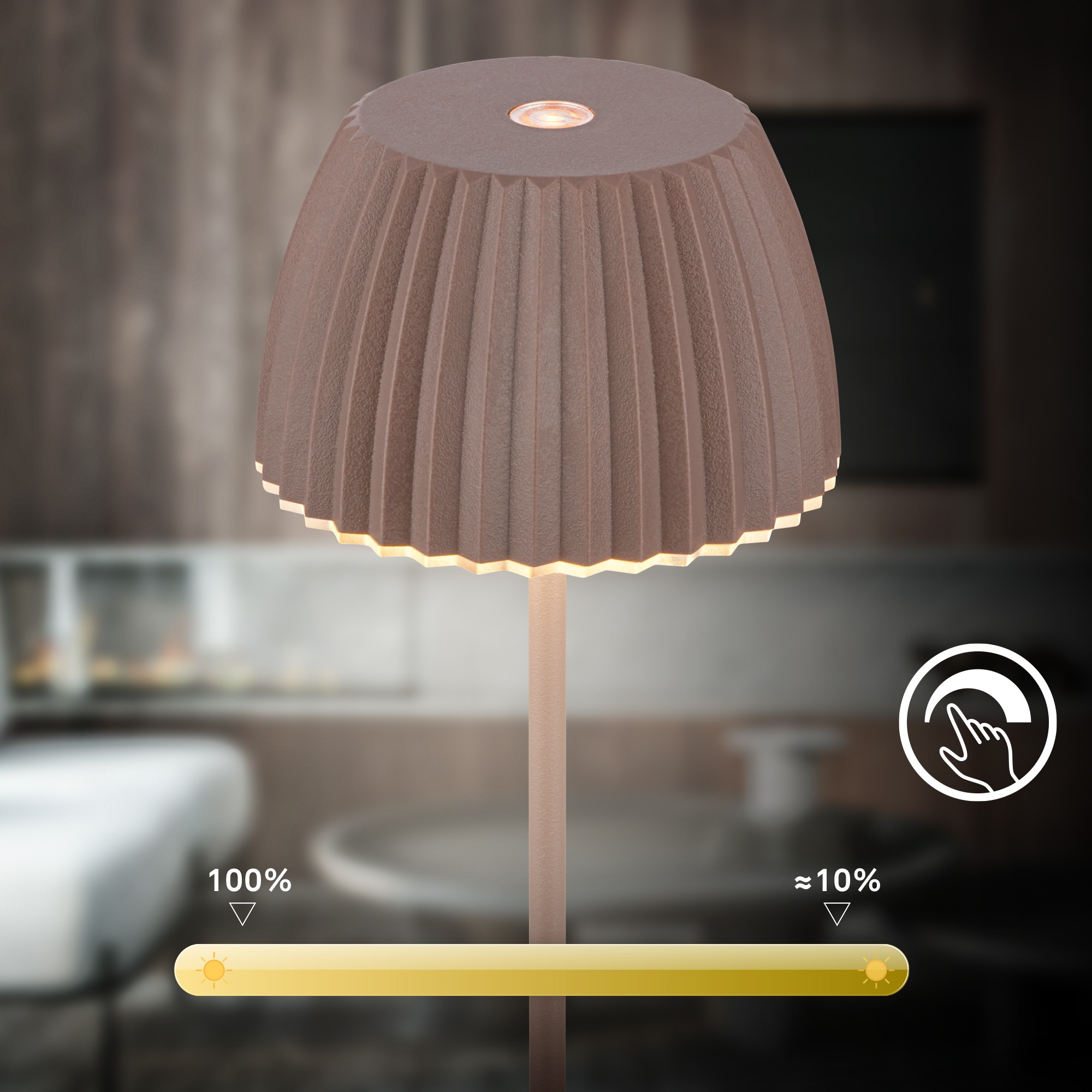 Briloner Leuchten LED Tischleuchte »Akku LED Tischleuchte« LED-Modul