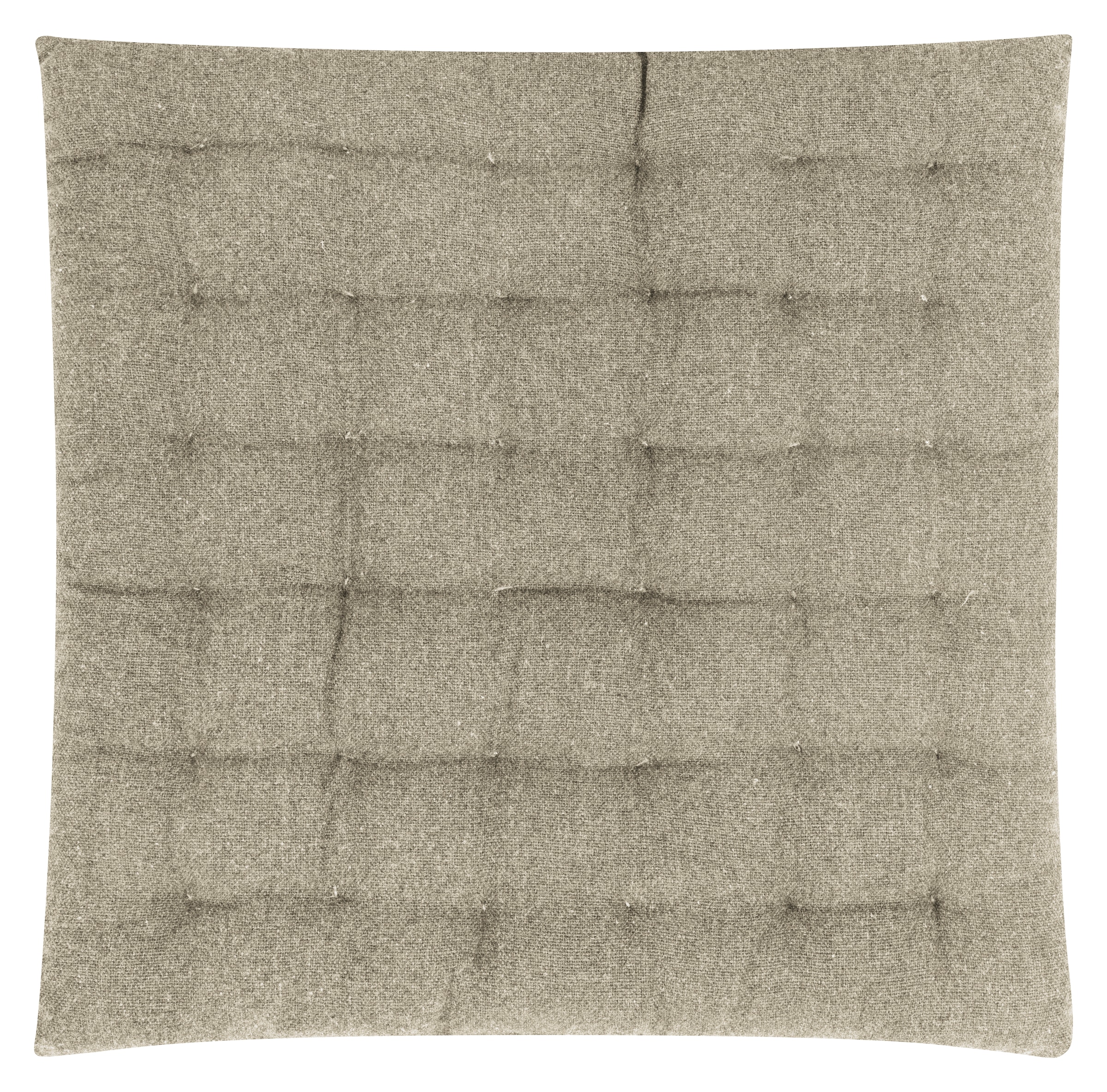 Magma Heimtex, Stuhlkissen »Freya« mit toller Steppung, taupe + unifarben, Baumwolle, B/L: 40 cm x 40 cm - 2 Stk.