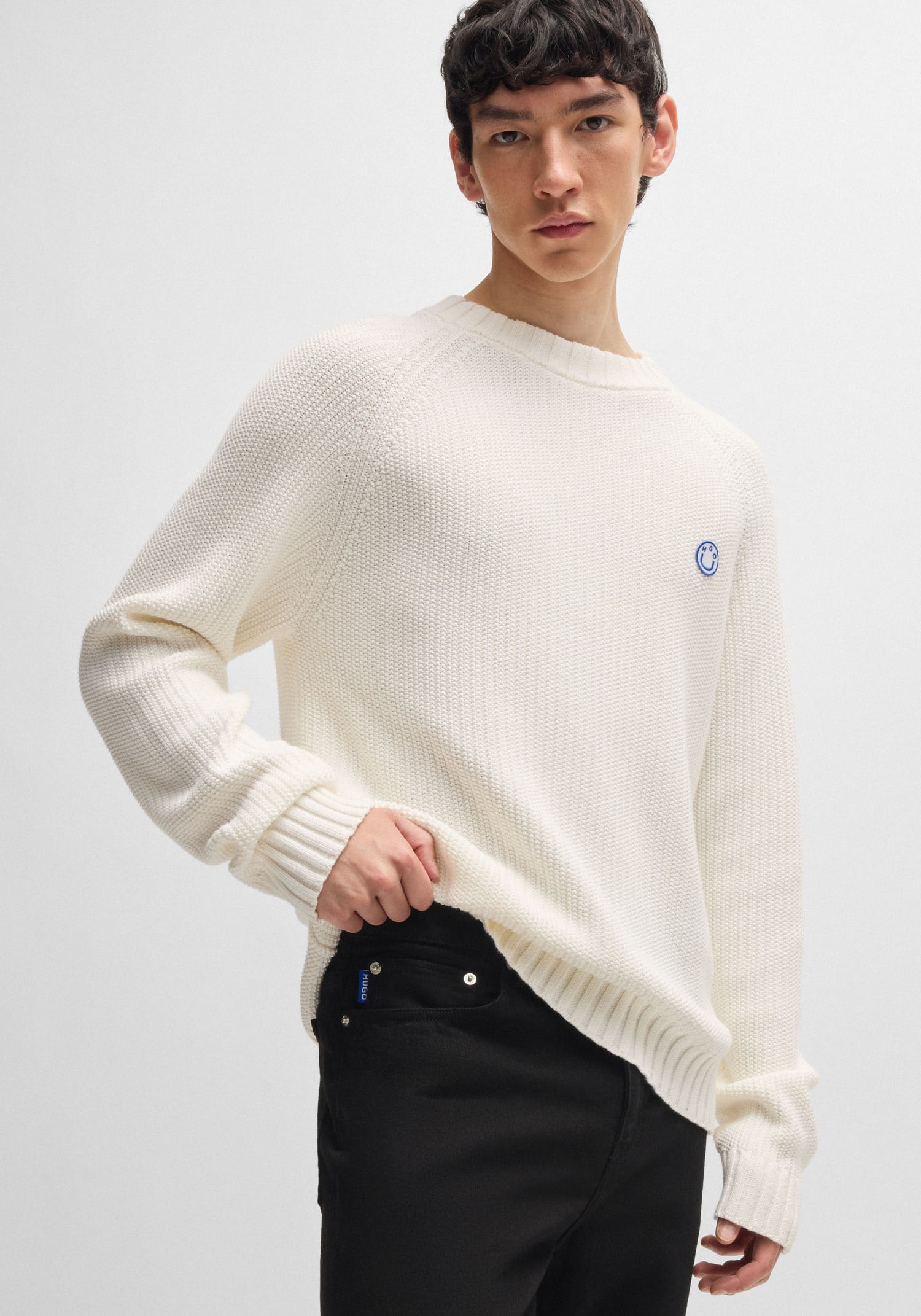 HUGO Blue Slim-fit-Jeans »Ash«, mit Stone-washed-Finish