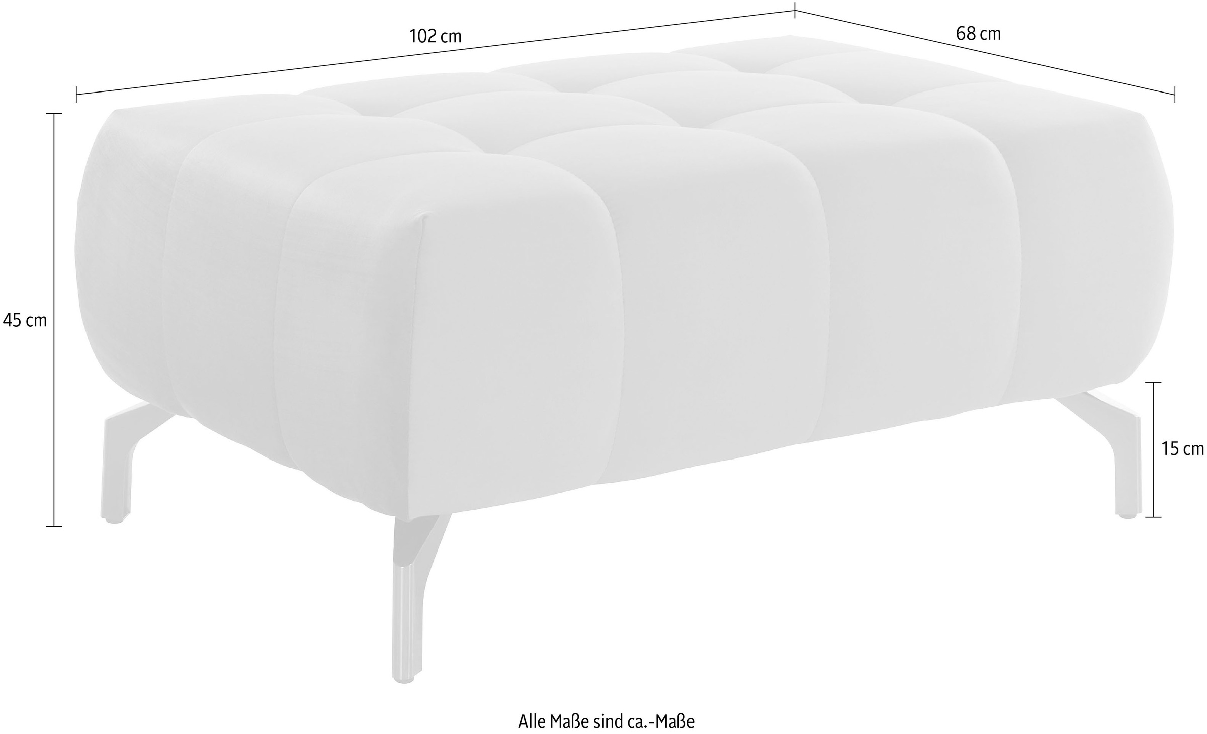 Home affaire Polsterhocker »Fresh« passend zum Ecksofa "Fresh", auch in Bezug Olympia EASY CLEAN