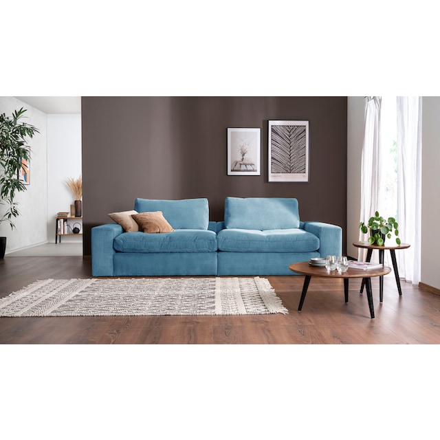 alina Big-Sofa »Sandy«, 256 cm breit und 123 cm tief, in modernem Cordstoff  bequem kaufen